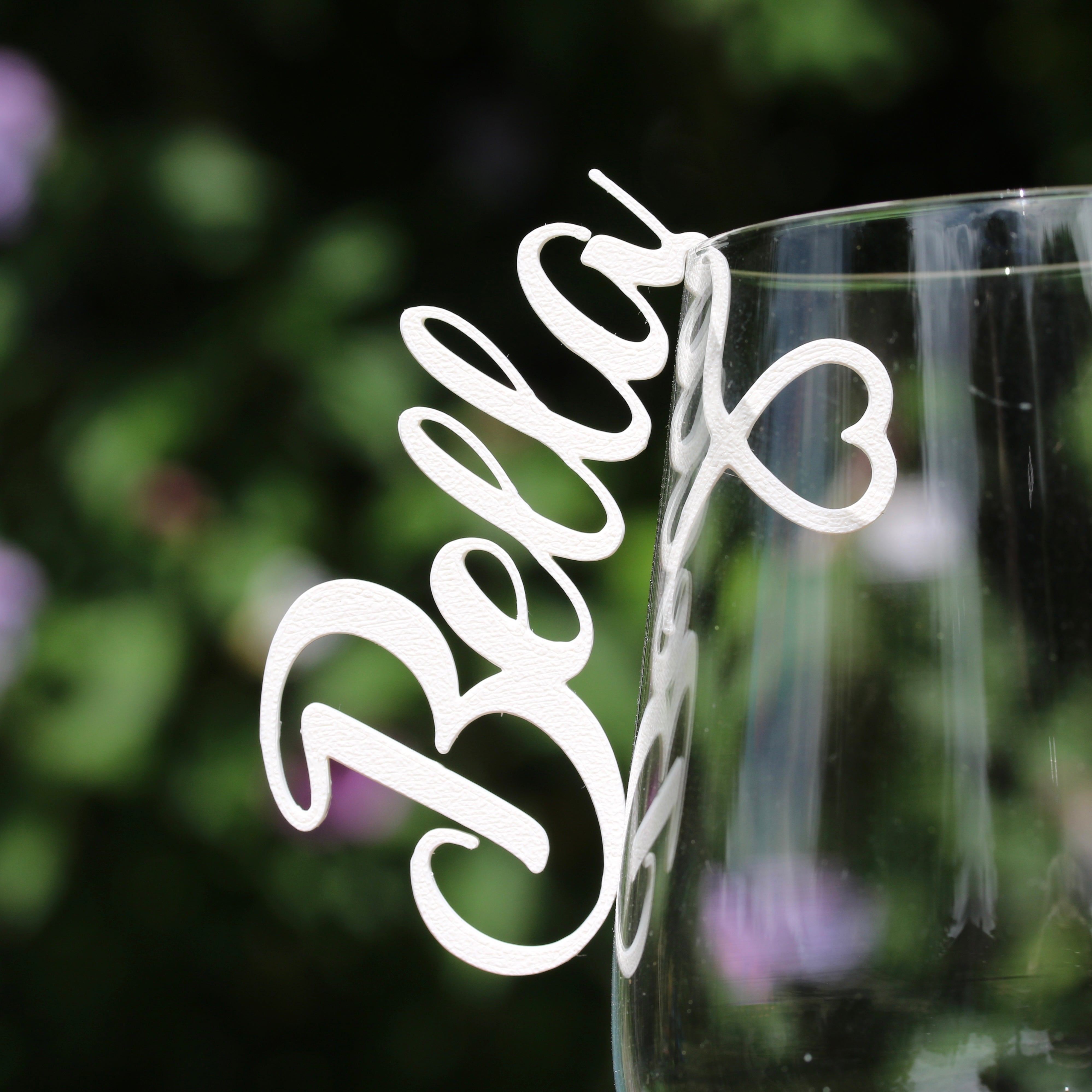 Namensschilder zum Einhängen ins Glas - Amarillo