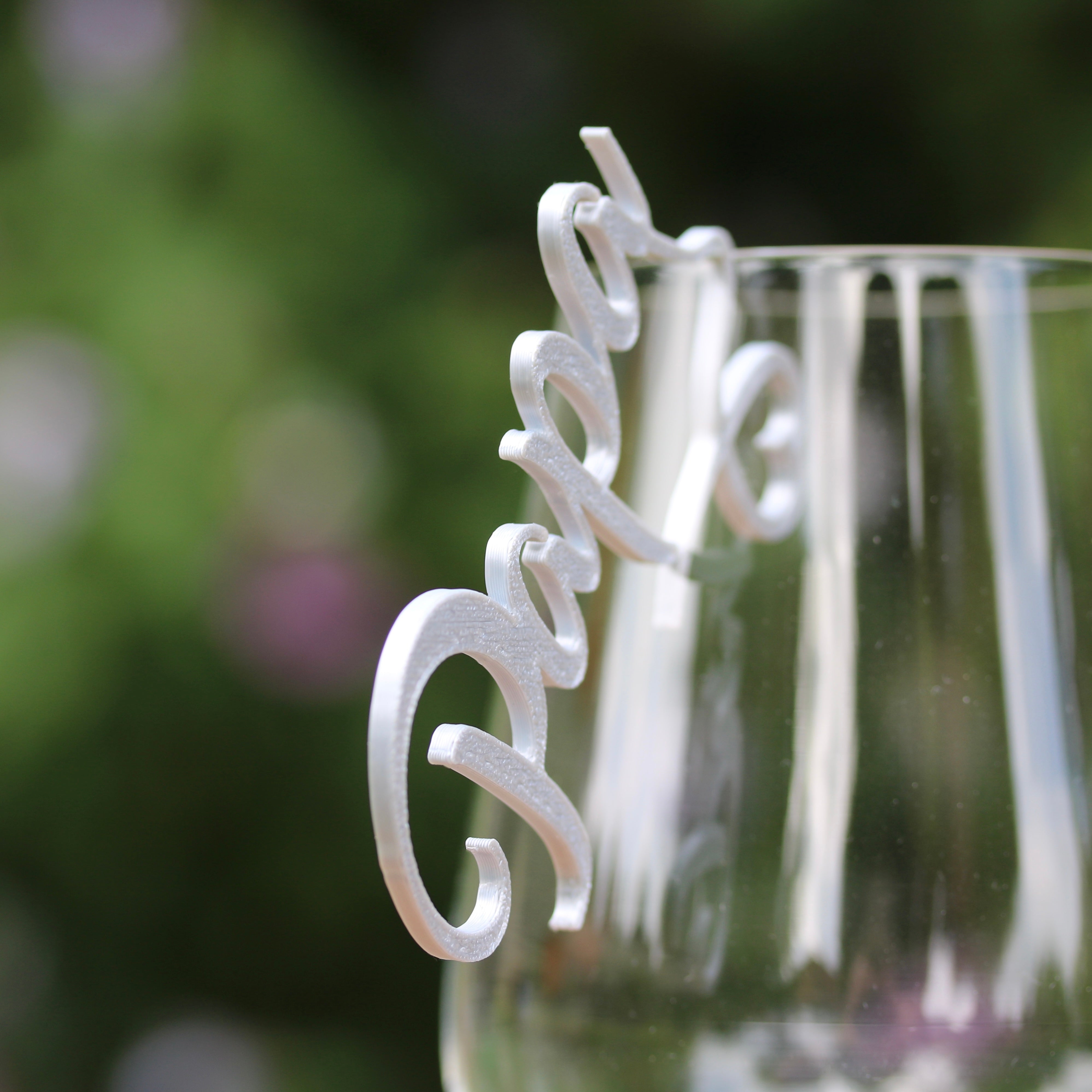 Namensschilder zum Einhängen ins Glas - Amarillo