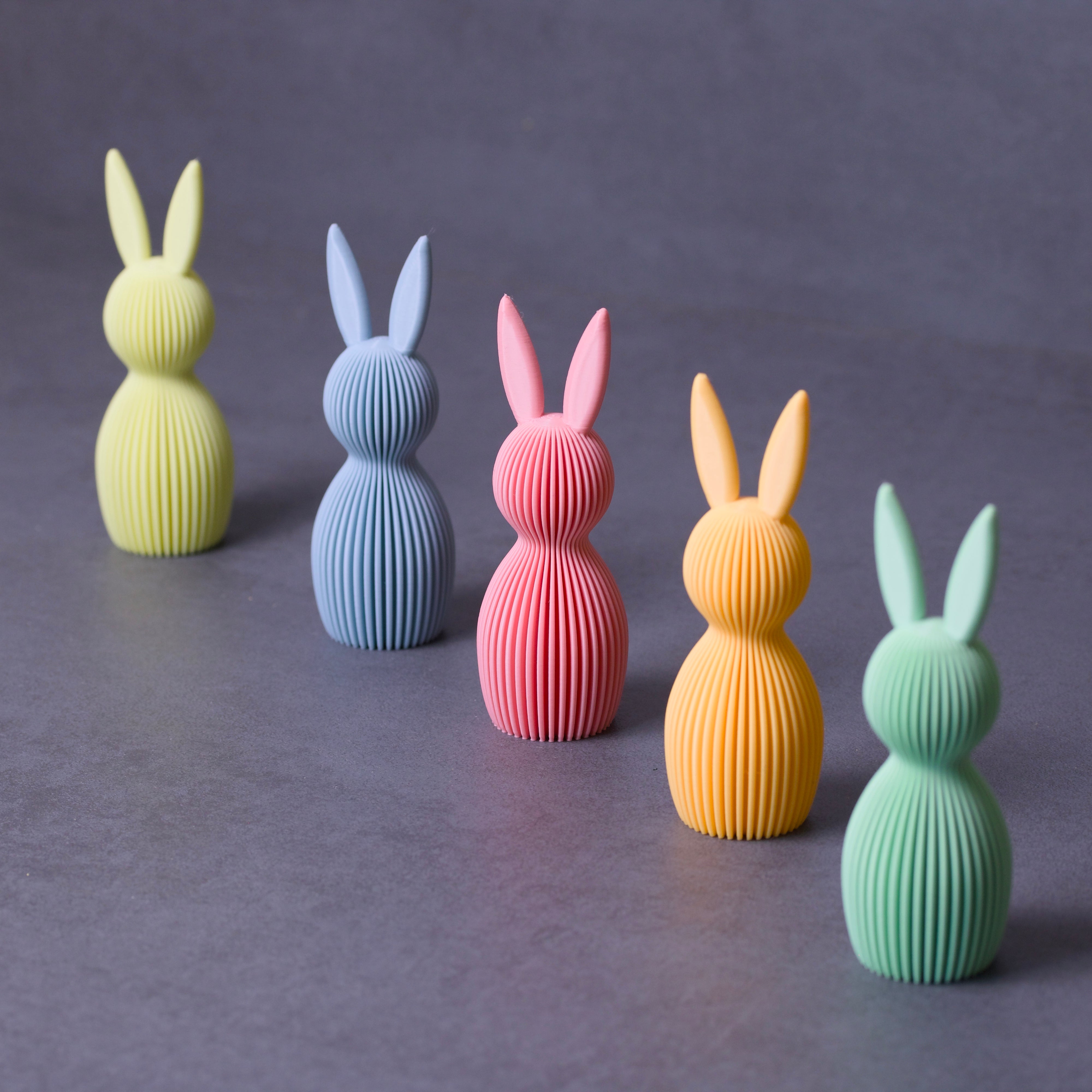 Geriffelte Häschen-Deko - Moderne Osterdeko für dein Zuhause