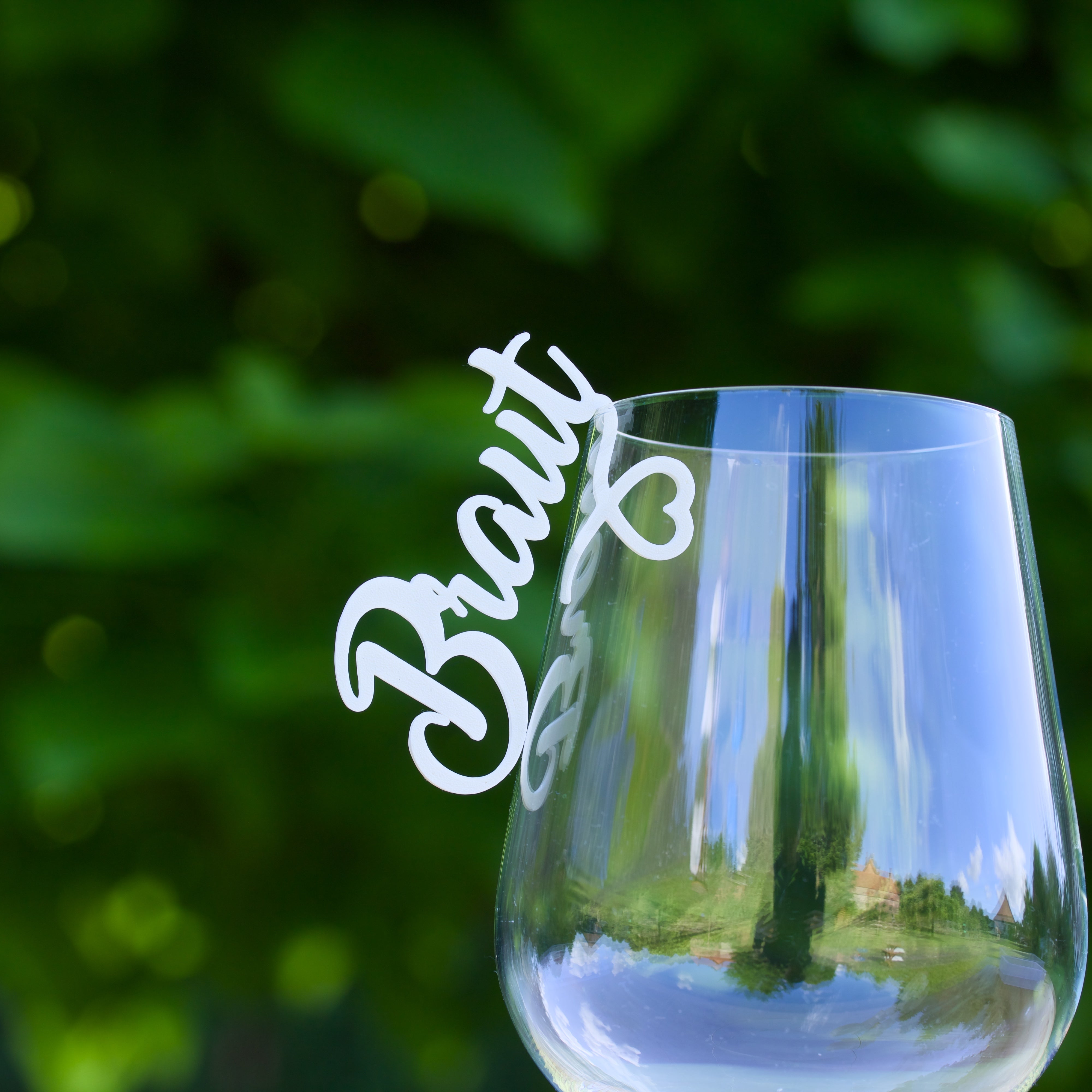 Namensschilder zum Einhängen ins Glas - Amarillo