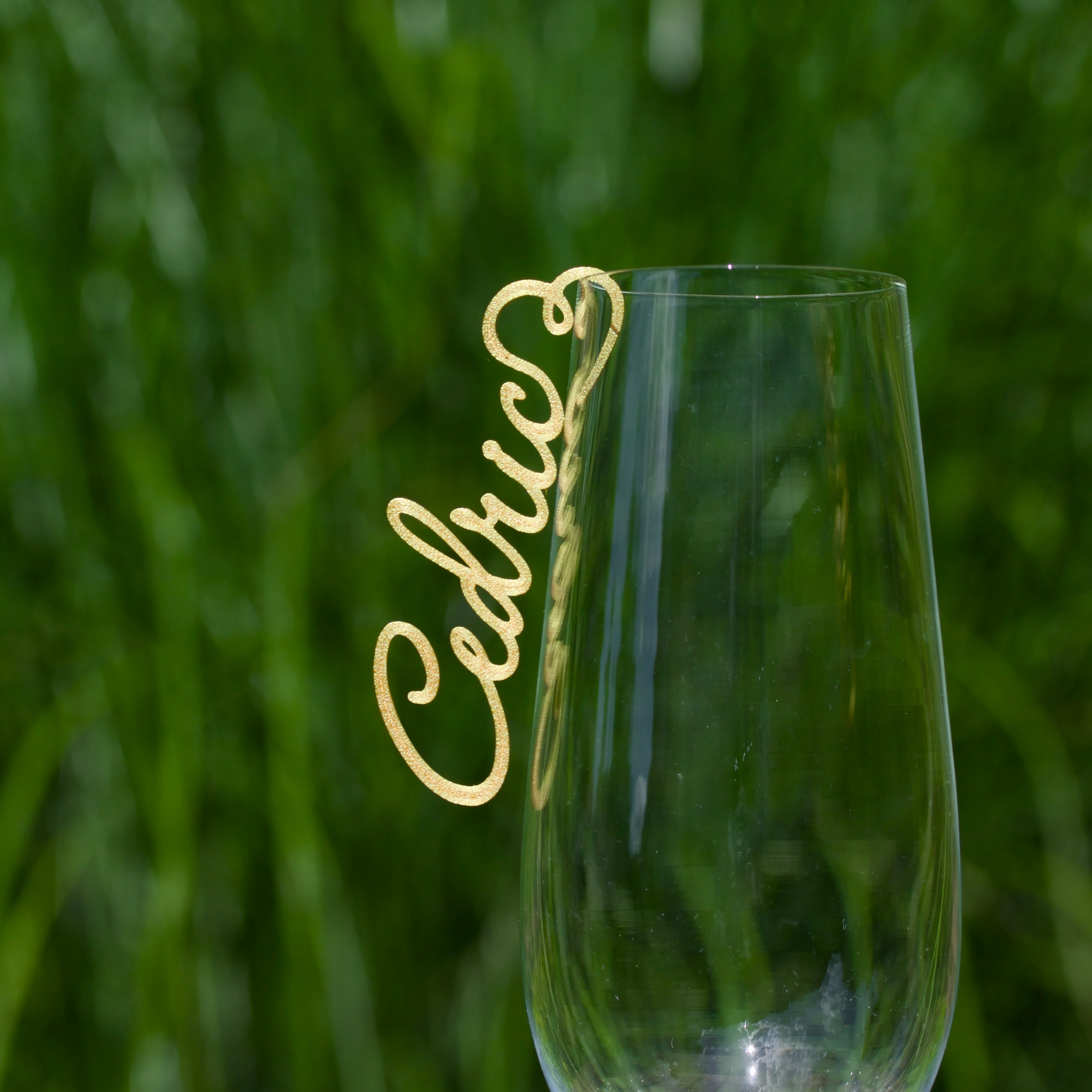 Namensschilder zum Einhängen ins Glas - Corinthia