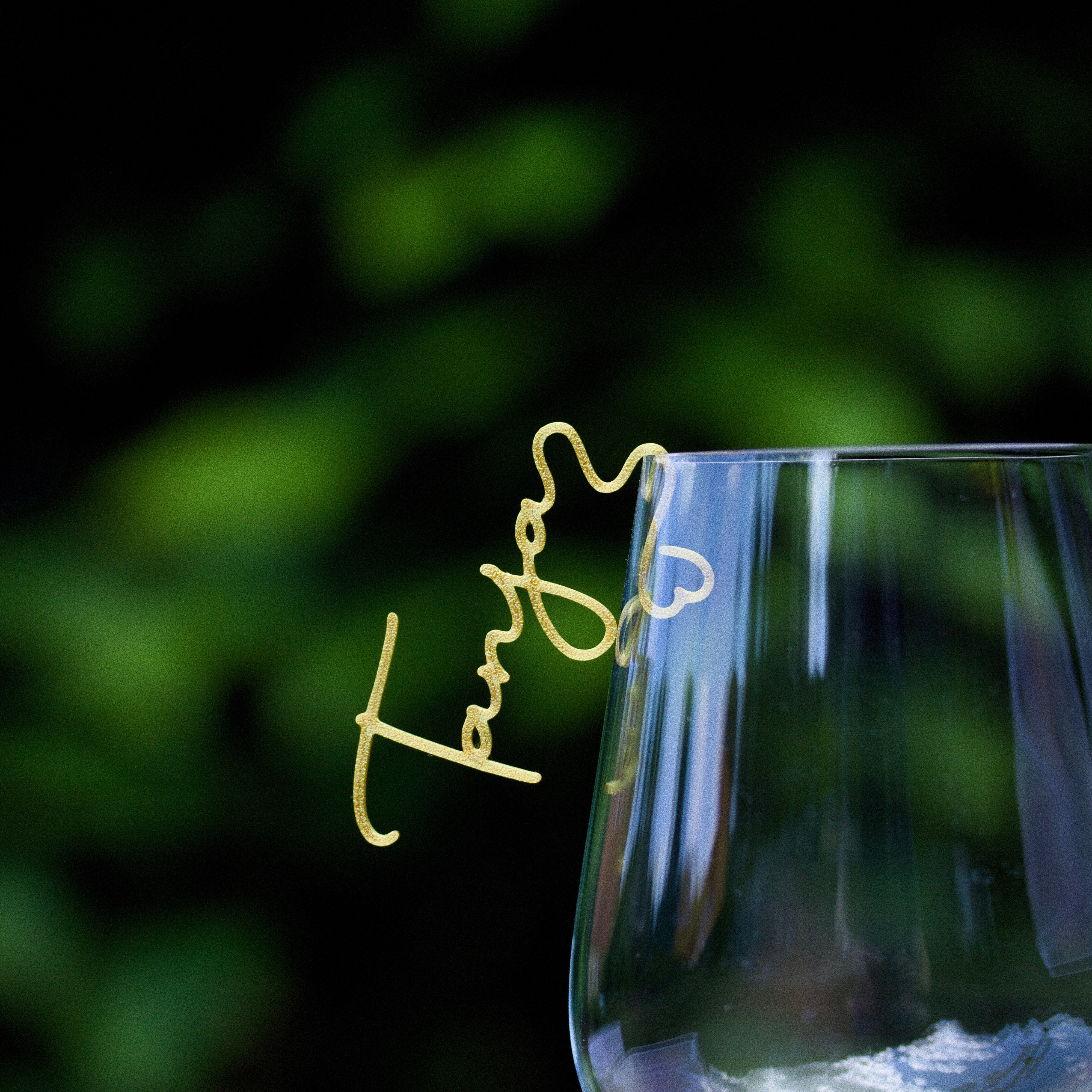 Namensschilder zum EinhÀngen ins Glas - Autography