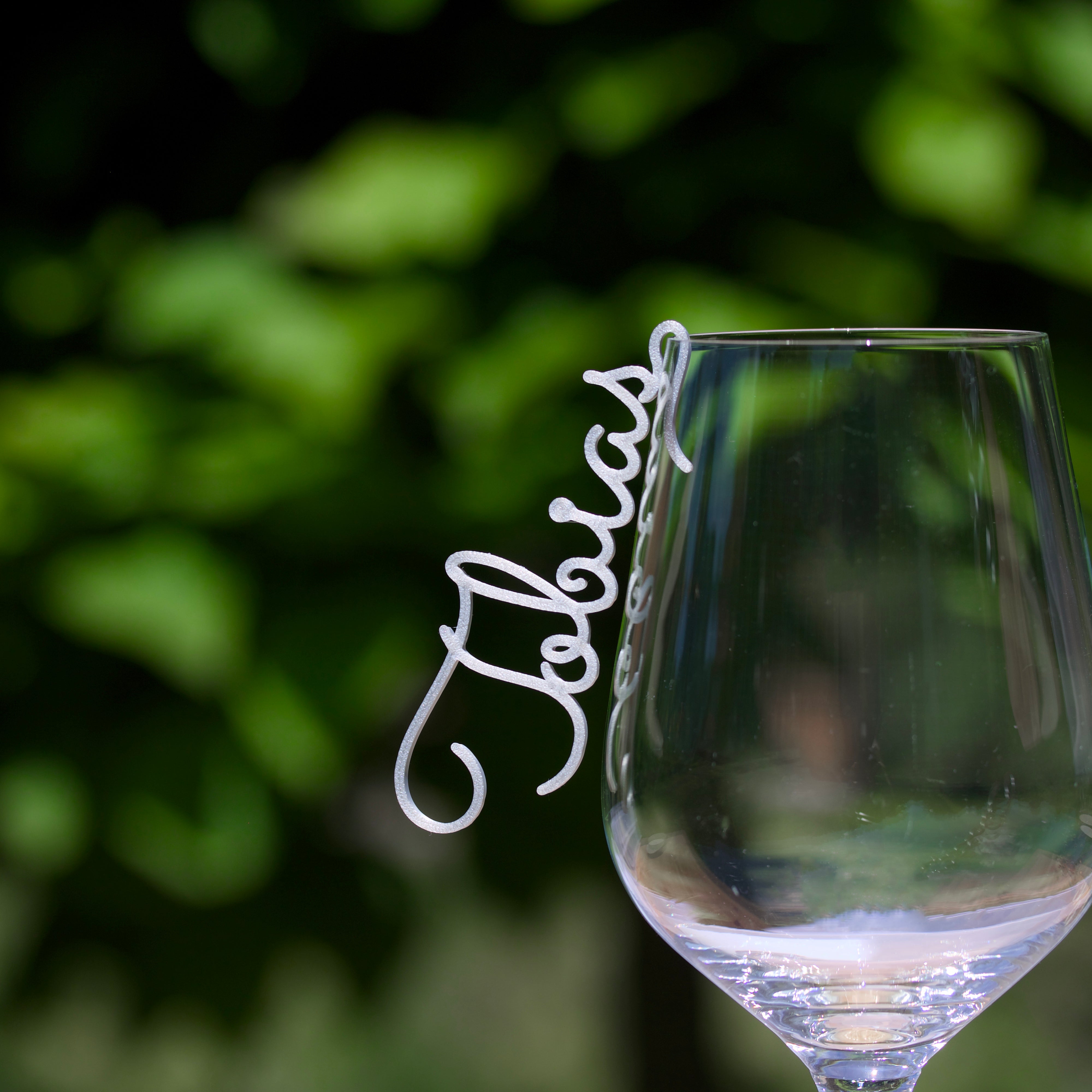 Namensschilder zum Einhängen ins Glas - Sacramento