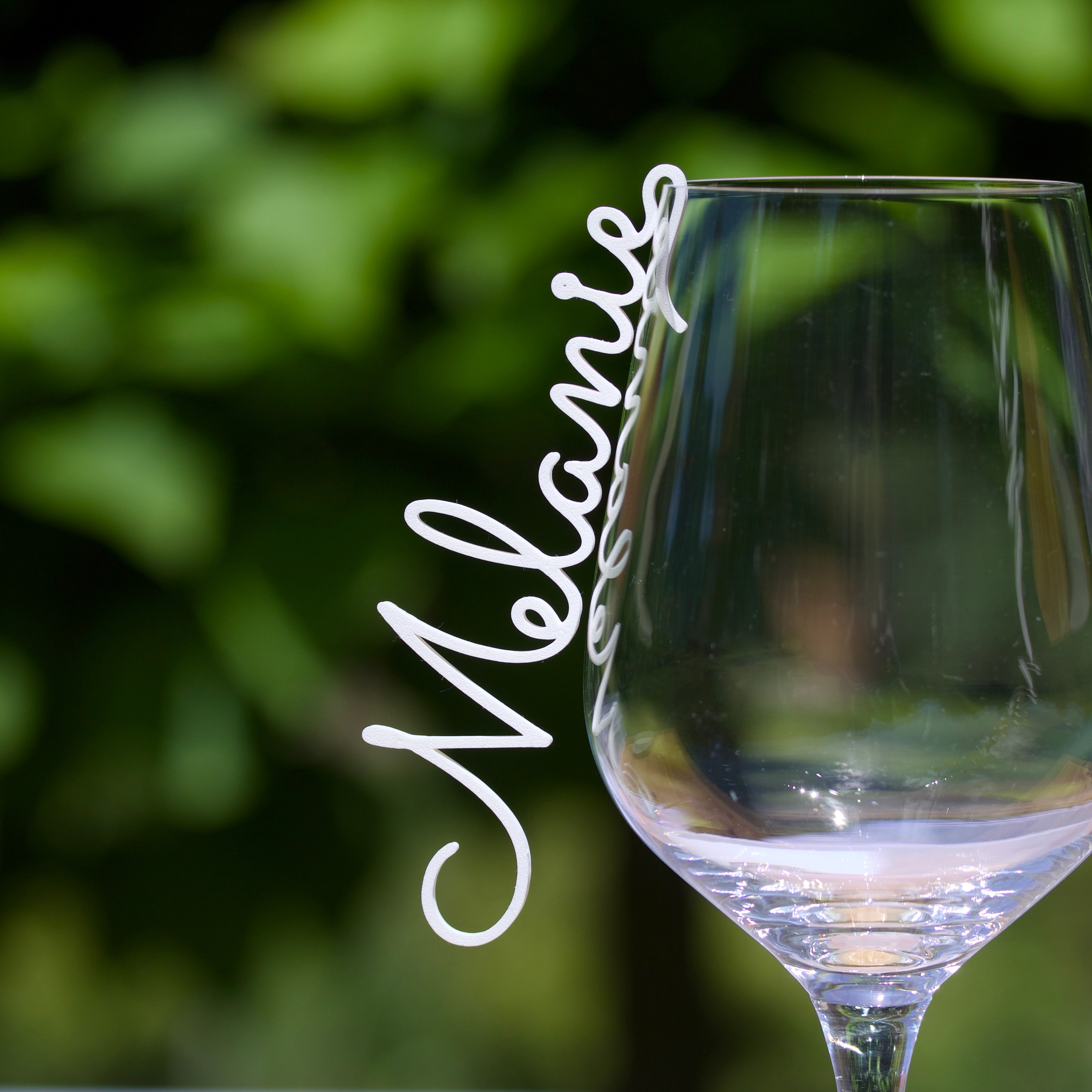 Namensschilder zum Einhängen ins Glas - Sacramento