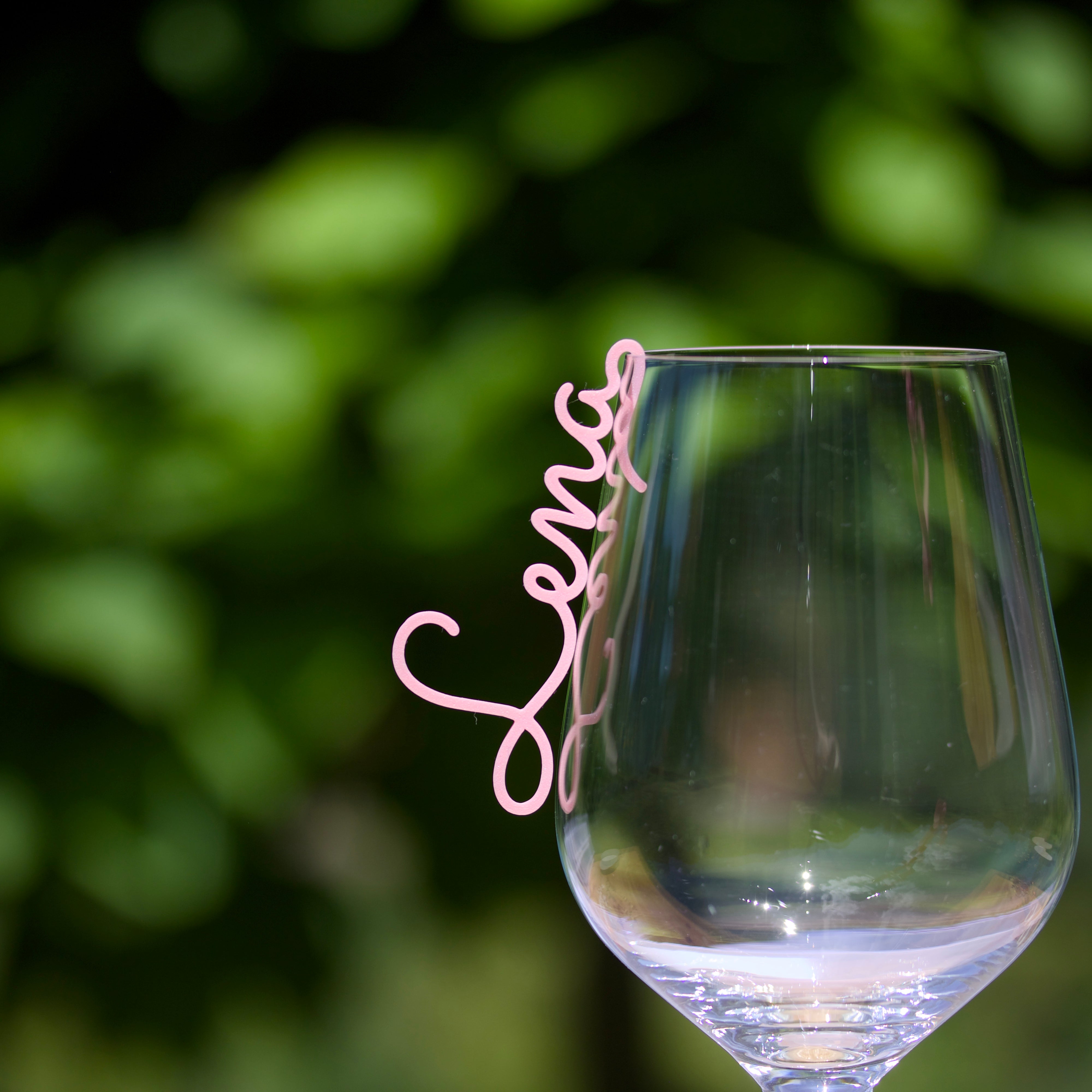 Namensschilder zum Einhängen ins Glas - Sacramento