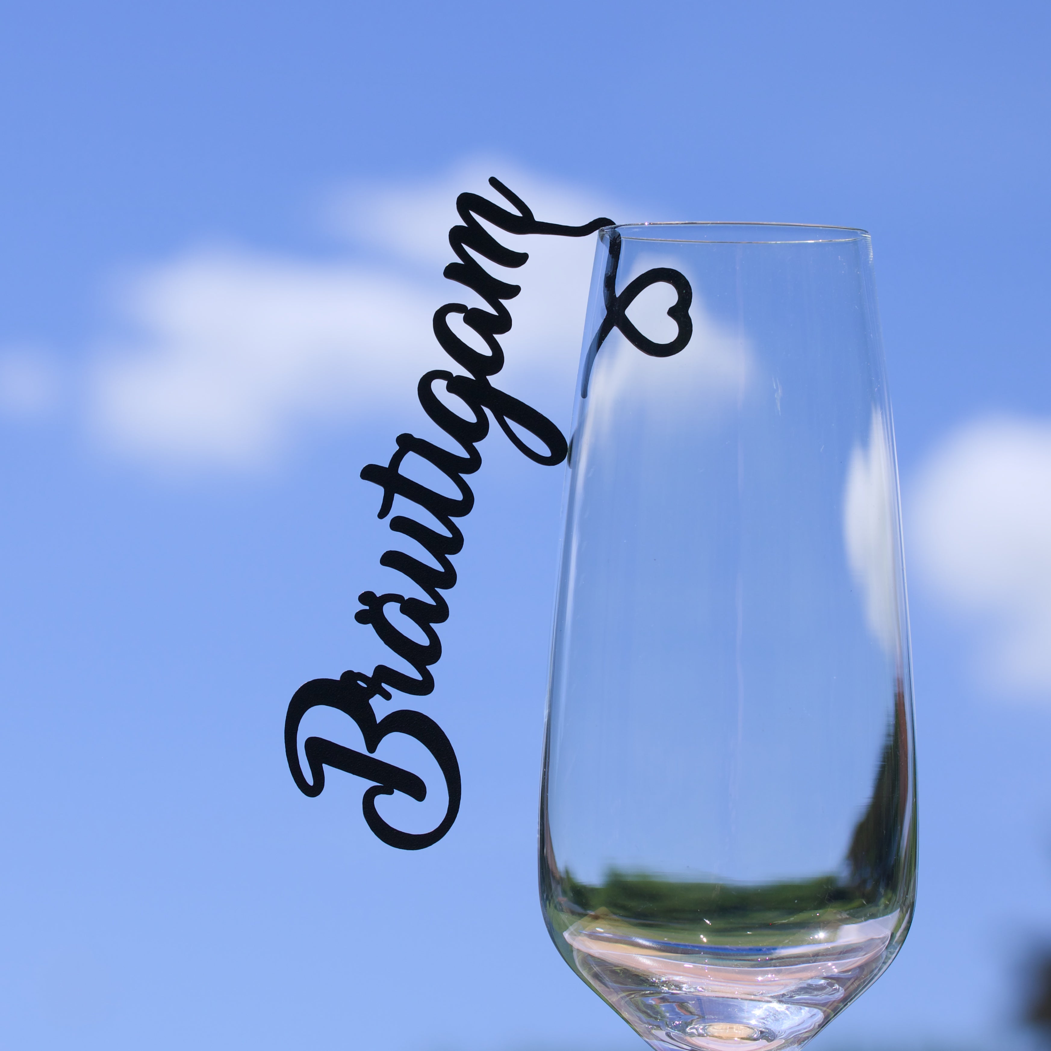 Namensschilder zum Einhängen ins Glas - Amarillo