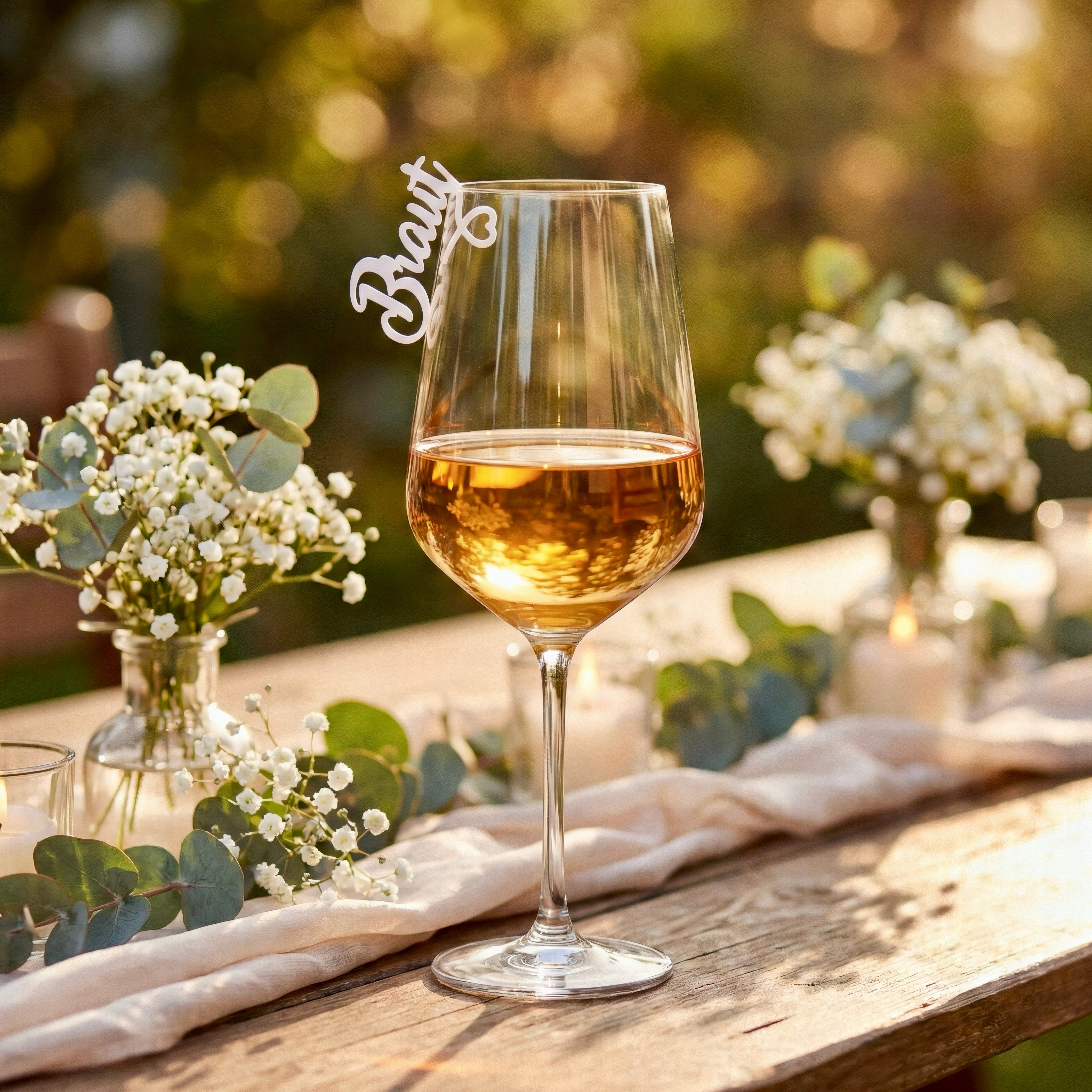 Namensschilder zum Einhängen ins Glas - Kleine Amarille