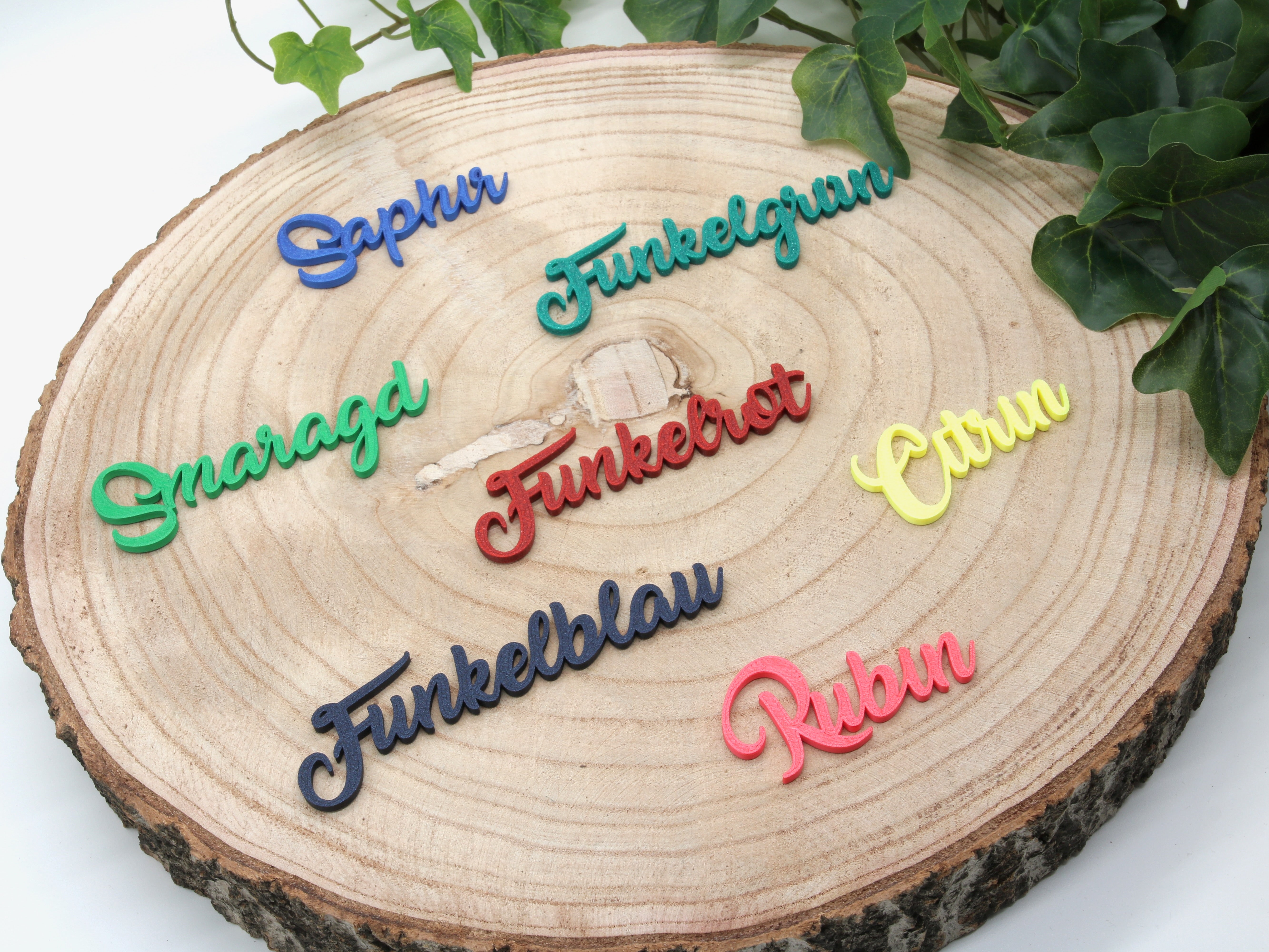 Namensschilder zum Einhängen ins Glas - Sacramento