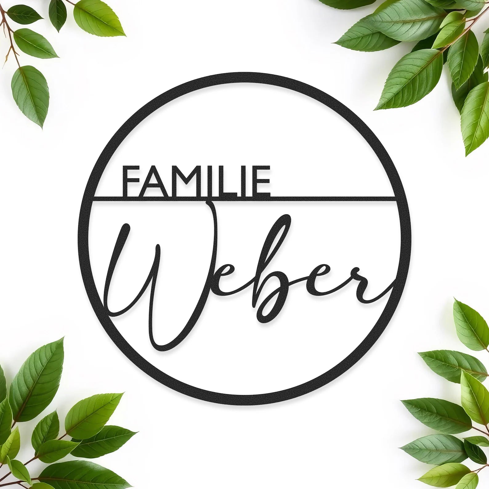Personalisiertes Familienschild