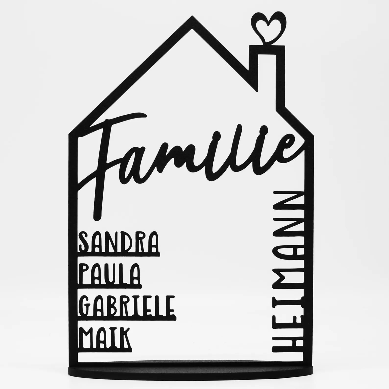 Haus mit Vornamen und Nachname