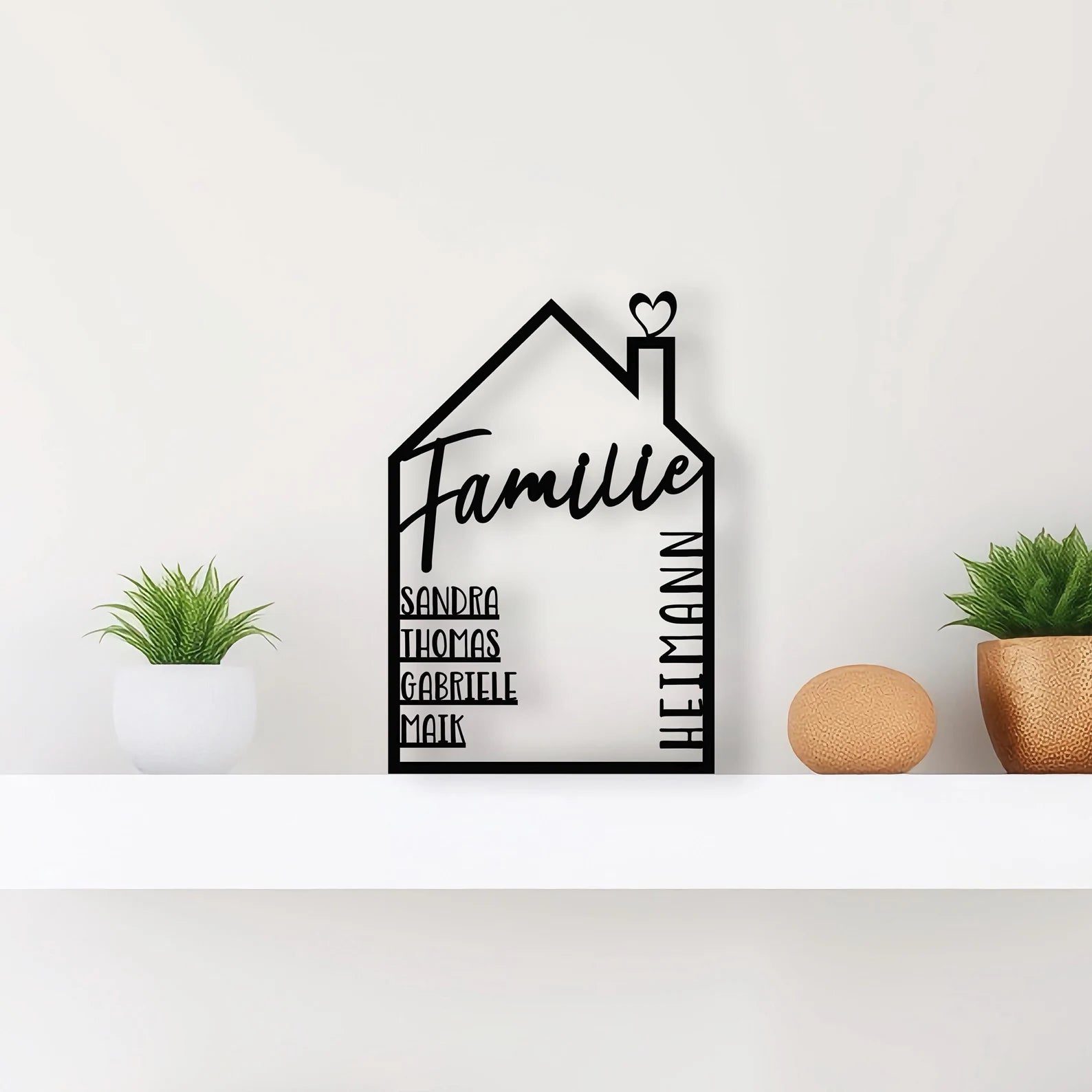 Haus mit Vornamen und Nachname