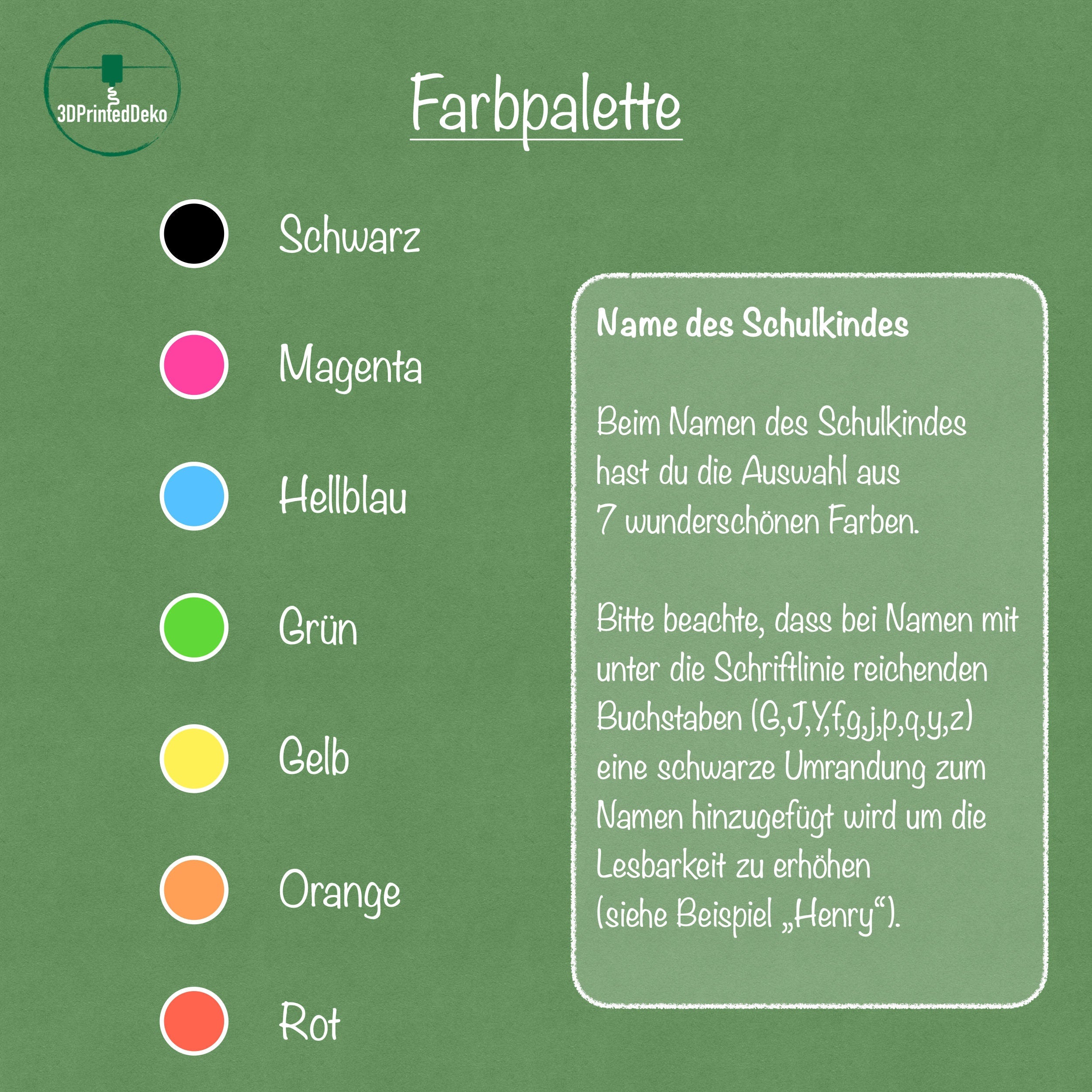 Caketopper - Schulkind 2025 in kräftigen Regenbogenfarben