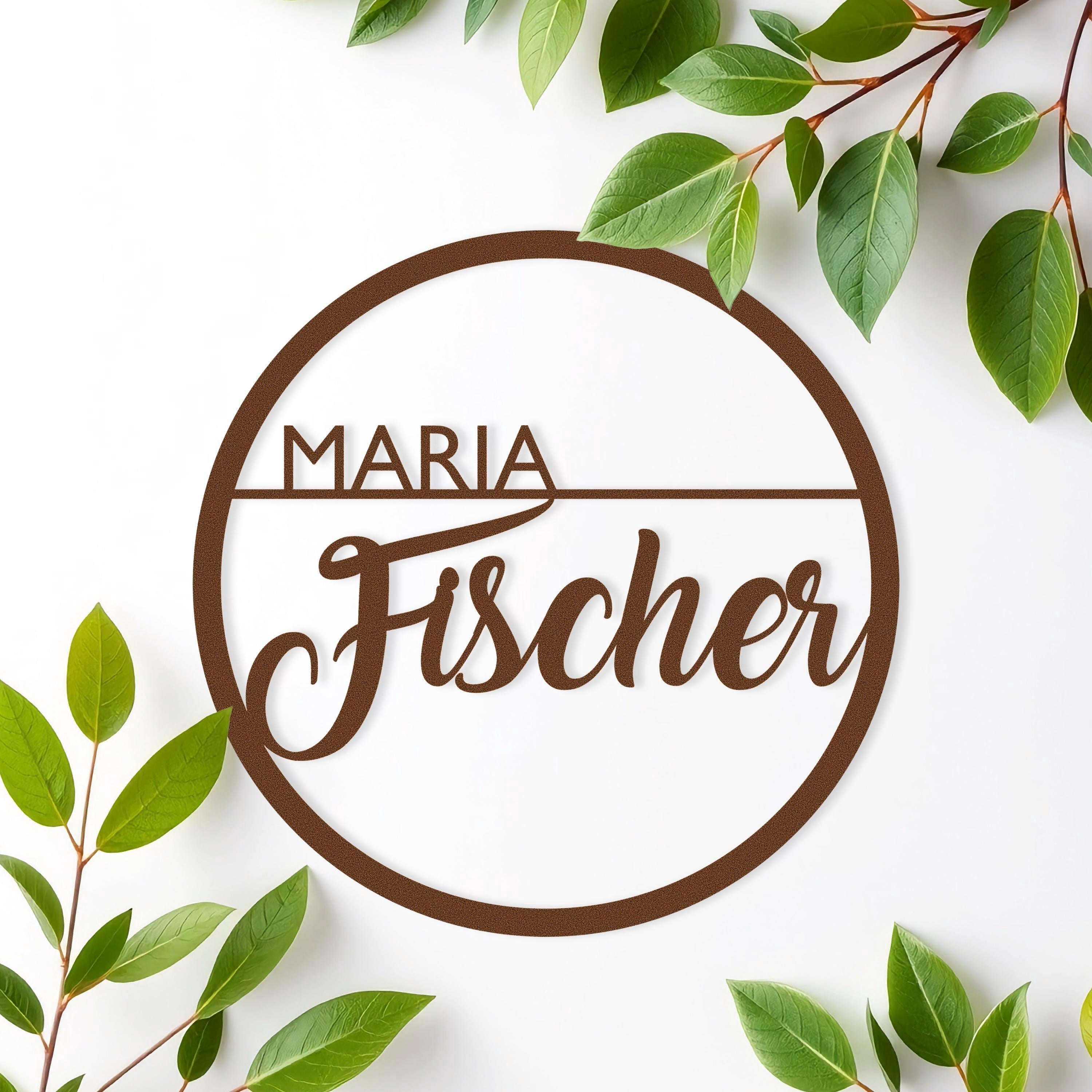 Personalisierter Türkranz für Familien – Ein herzliches Willkommen für jedes Zuhause! Türschild als Geschenk für Familie und Freunde