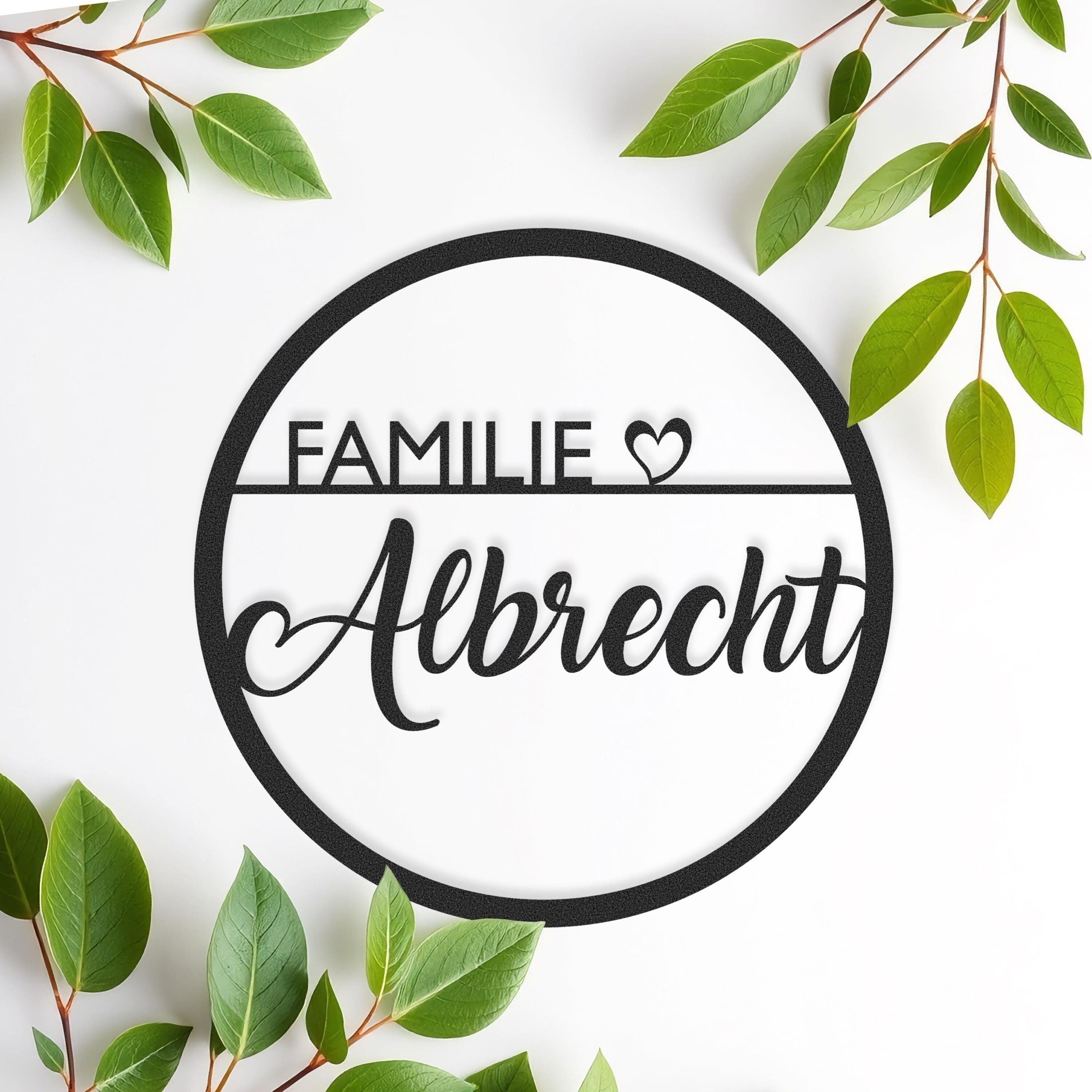 Personalisierter Türkranz für Familien – Ein herzliches Willkommen für jedes Zuhause! Türschild als Geschenk für Familie und Freunde