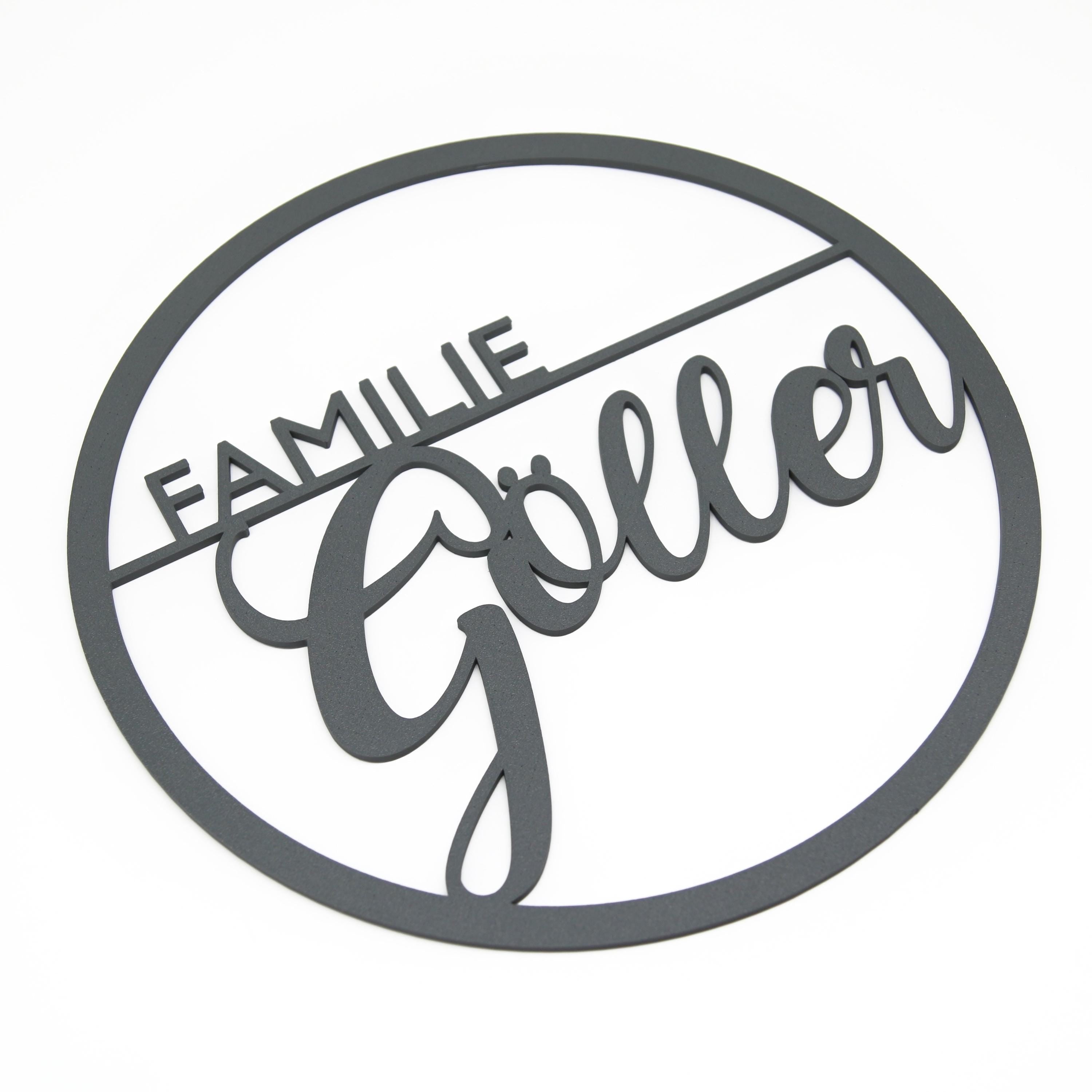 Personalisierter Türkranz für Familien – Ein herzliches Willkommen für jedes Zuhause! Türschild als Geschenk für Familie und Freunde