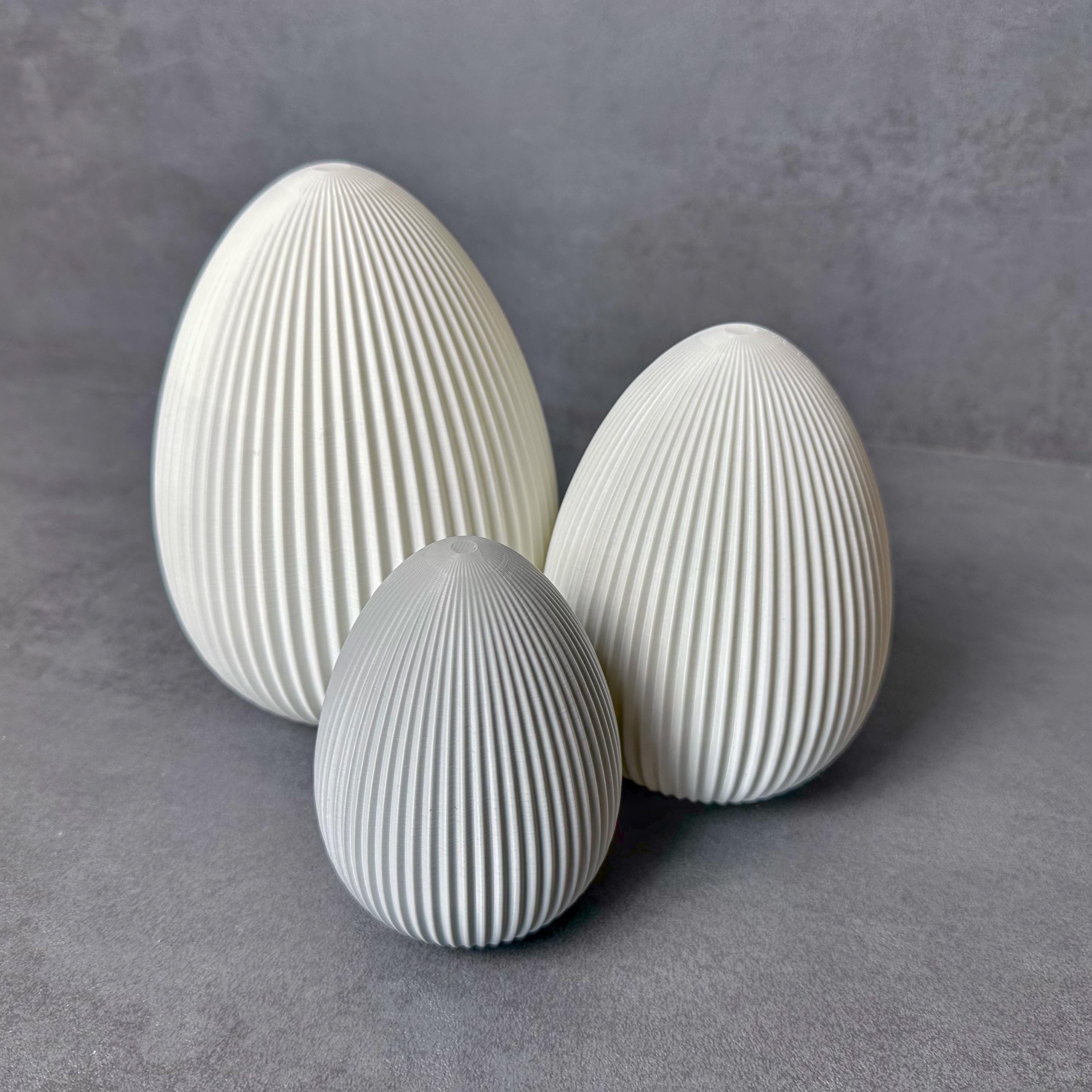 Geriffelte Ostereier - Moderne Osterdeko für dein Zuhause