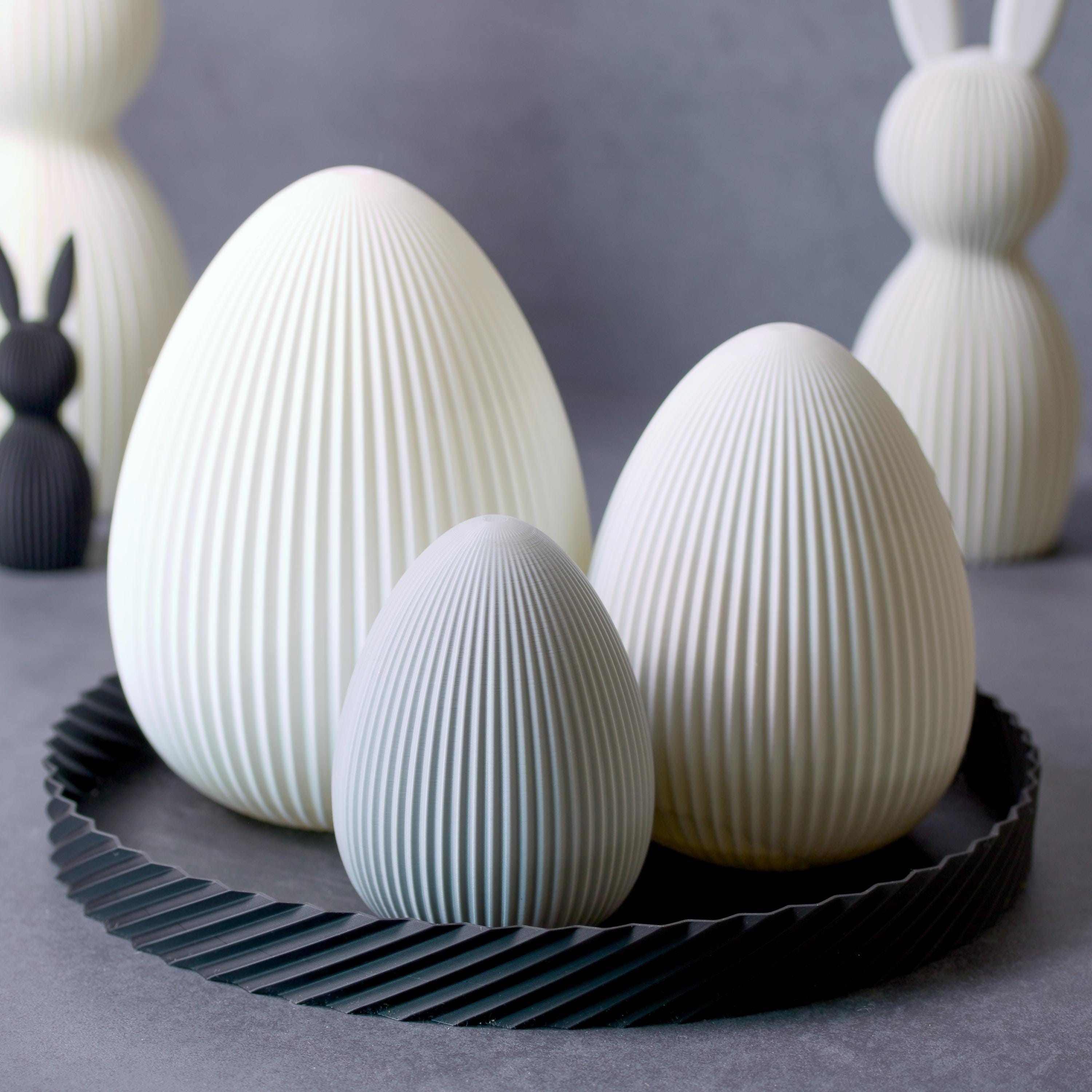 Geriffelte Ostereier - Moderne Osterdeko für dein Zuhause