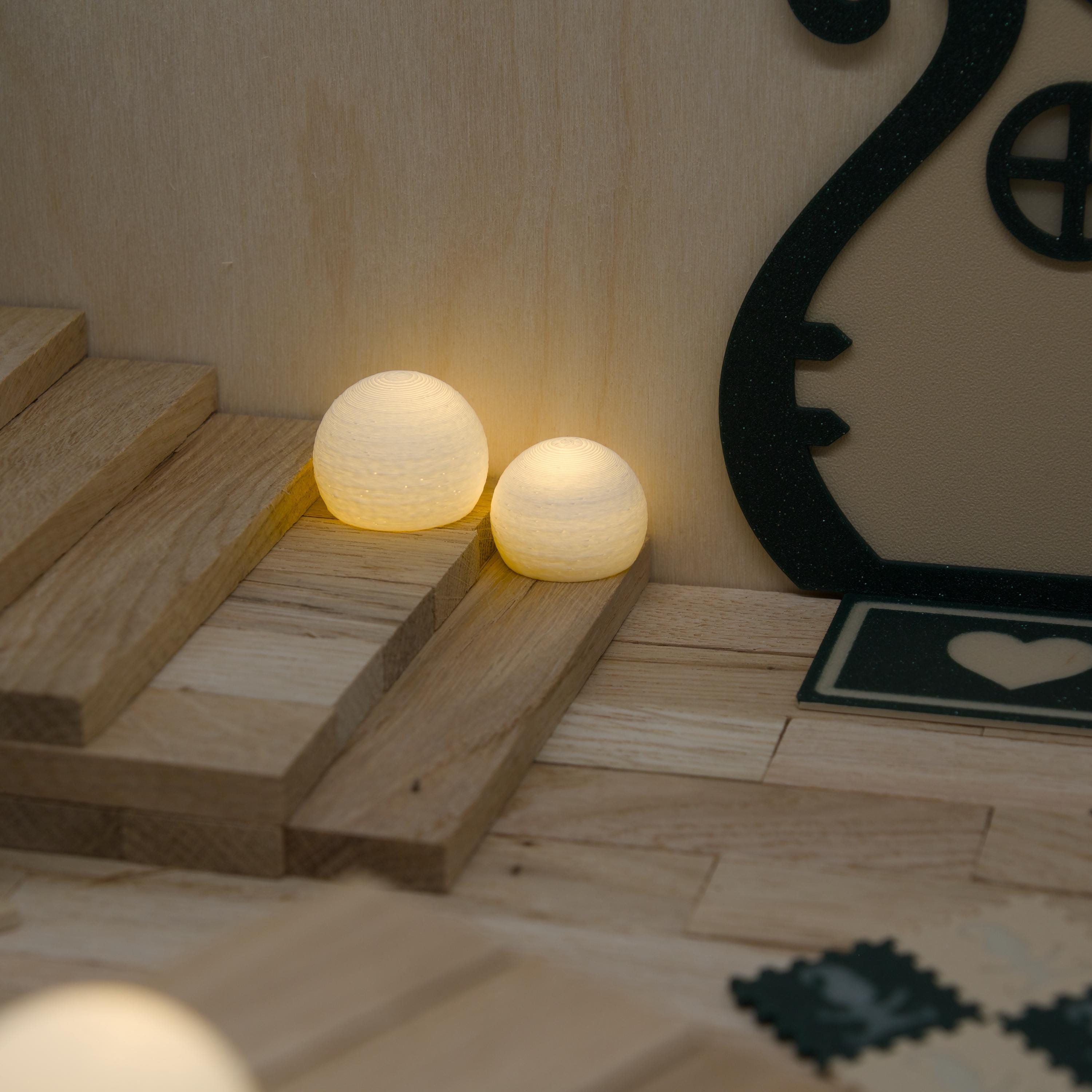 Wichtel Leuchtkugeln | Mini Lichtkugeln mit Ballonlicht | warmweiß oder bunt | erhältlich in 2 Größen | Zubehör für Wichteltür