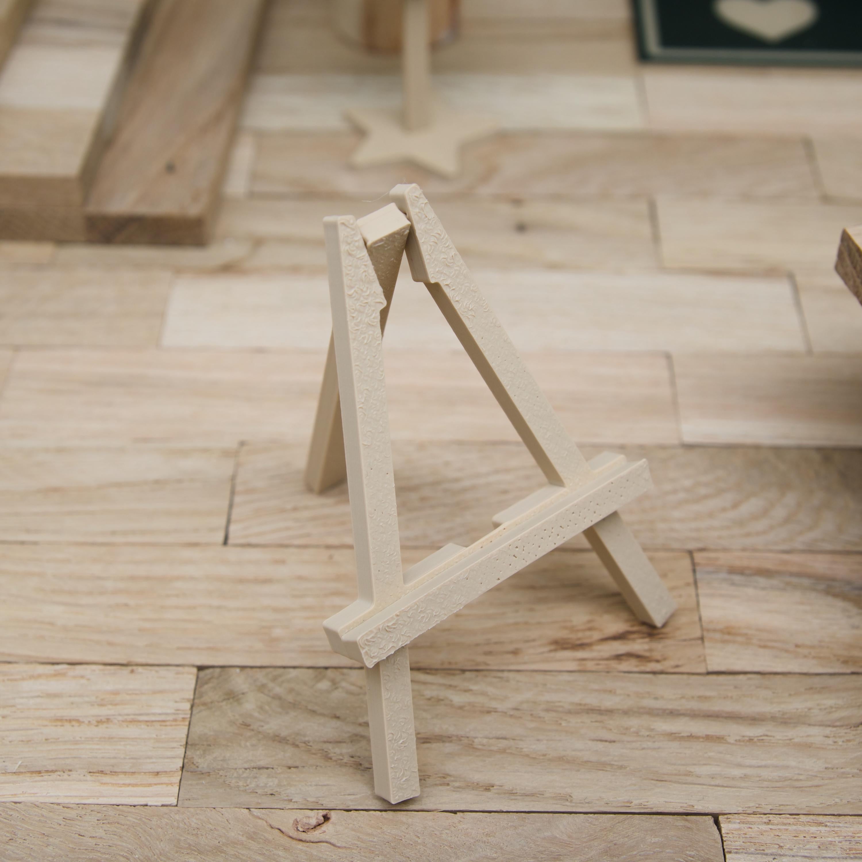 Wichtel Staffelei Set | Mini Staffelei mit Leinwand, Mischpalette, Pinseln & Becher | Künstler Zubehör für Wichteltür