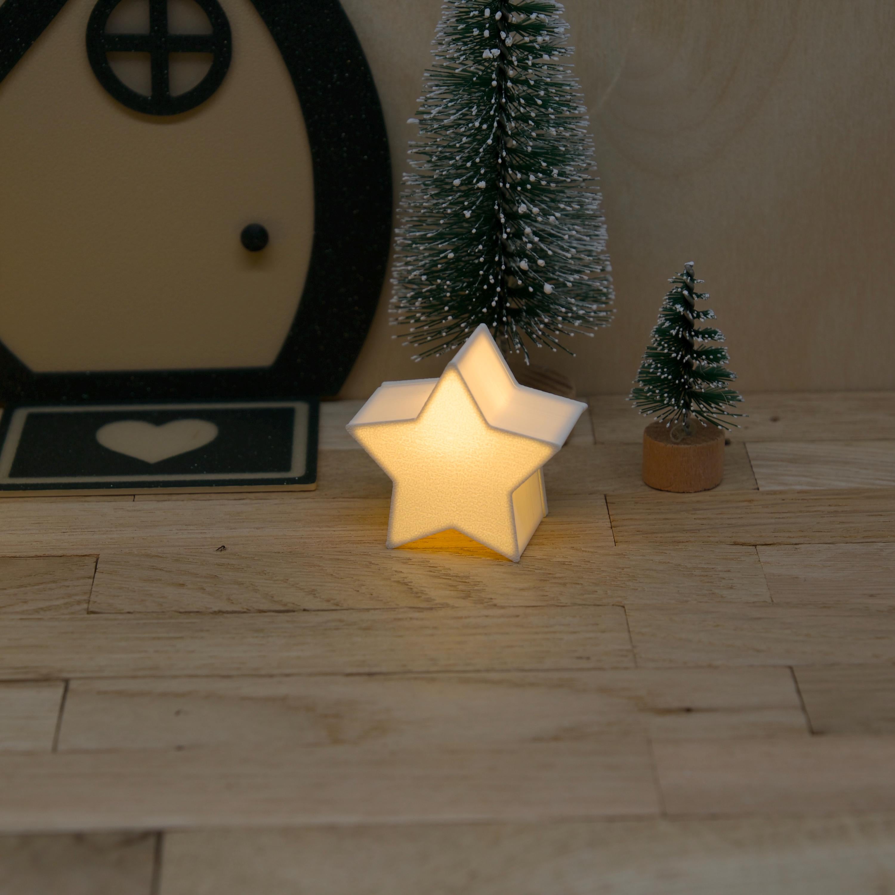 Wichtel Lichtzauber Set – Leuchtkugel, Stern & Baum – Mini LED Deko – Wichtel Weihnachtslicht – Wichtel Zubehör mit Ballonlicht