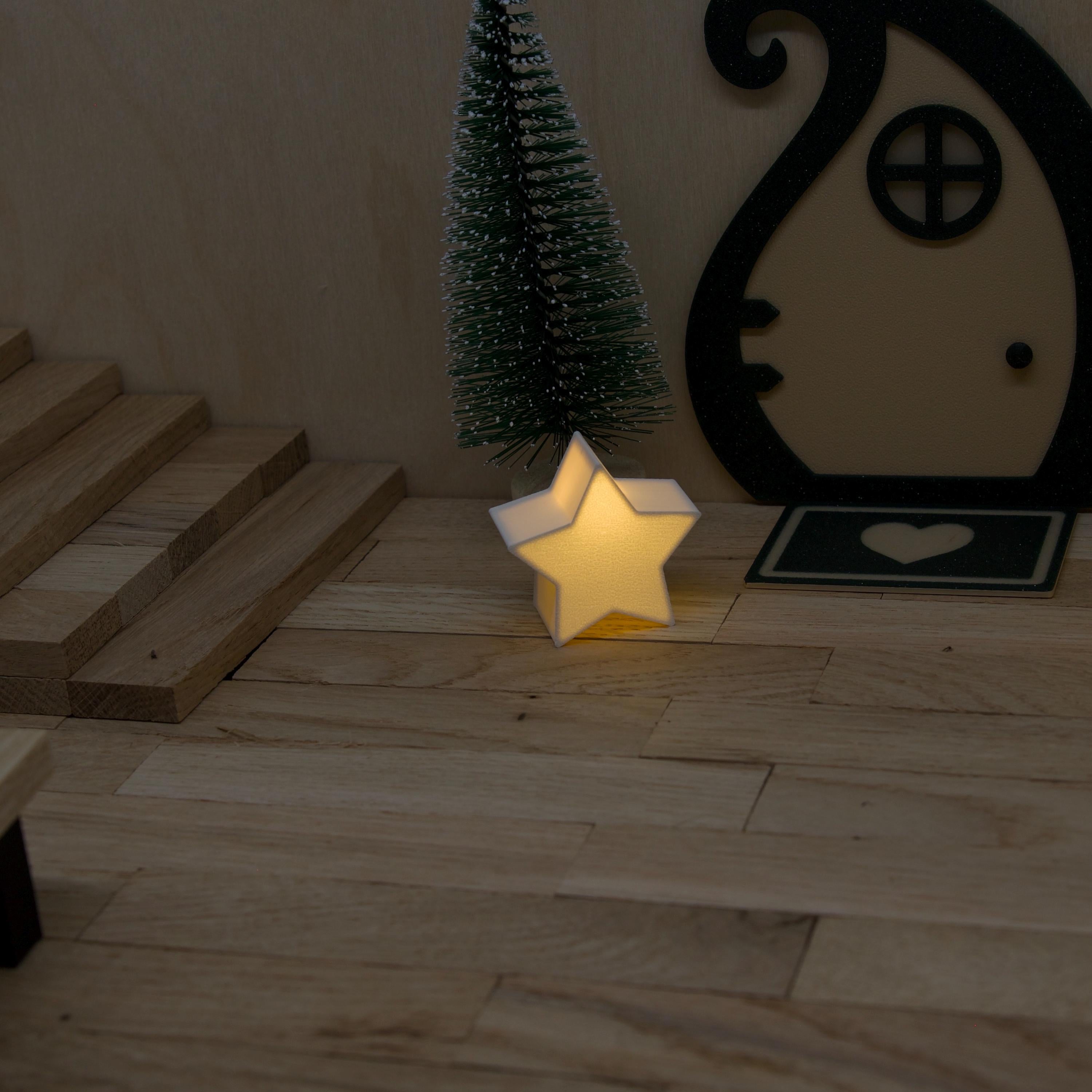 Wichtel Lichtzauber Set – Leuchtkugel, Stern & Baum – Mini LED Deko – Wichtel Weihnachtslicht – Wichtel Zubehör mit Ballonlicht