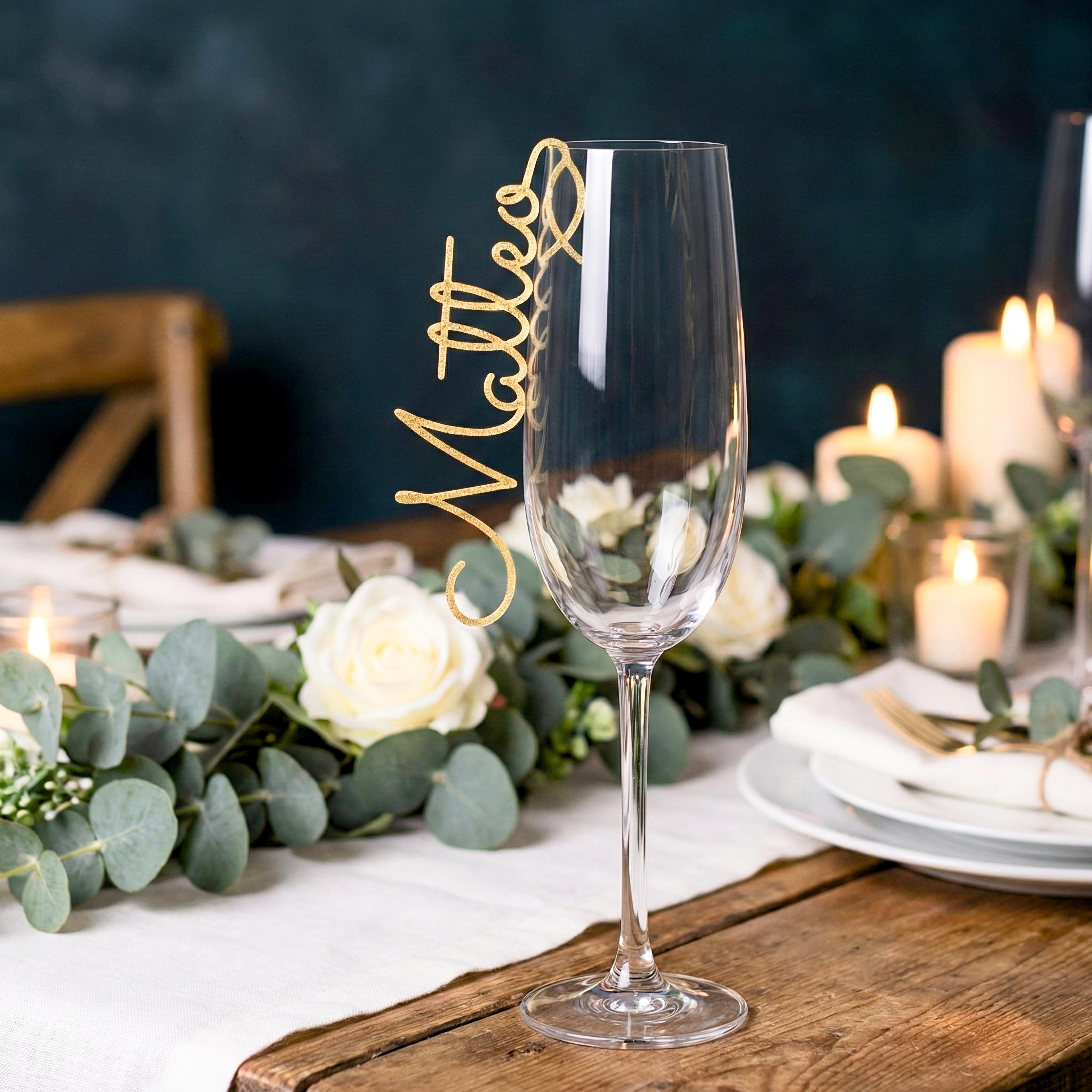 Namensschilder zum Einhängen ins Glas - Sacramento Ichthys