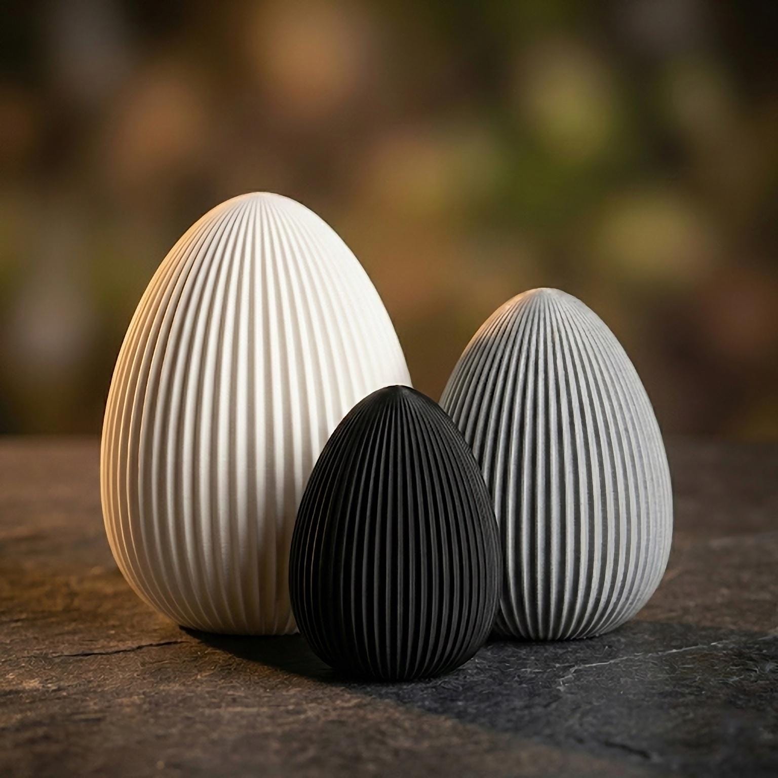 Geriffelte Ostereier - Moderne Osterdeko für dein Zuhause