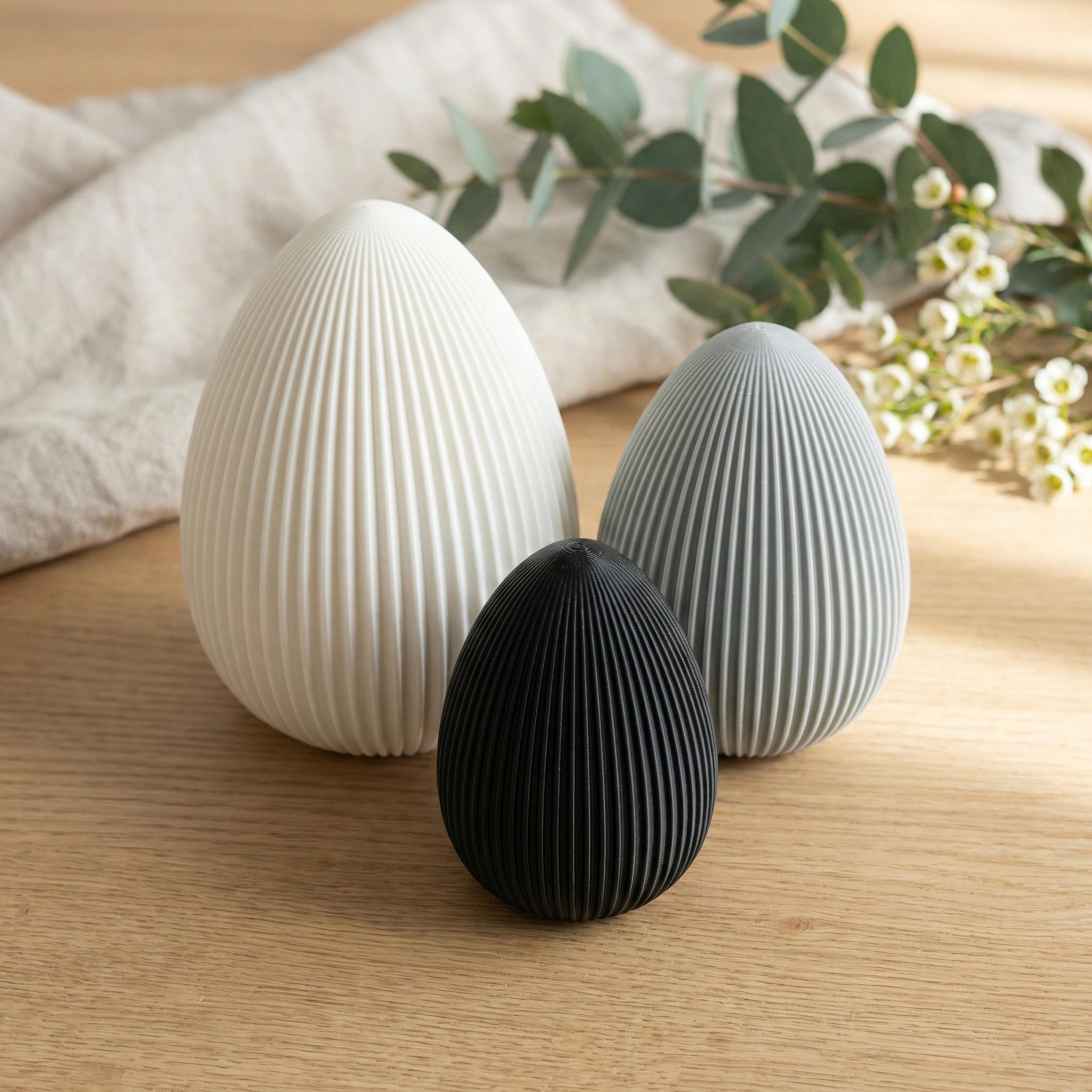 Geriffelte Ostereier - Moderne Osterdeko für dein Zuhause