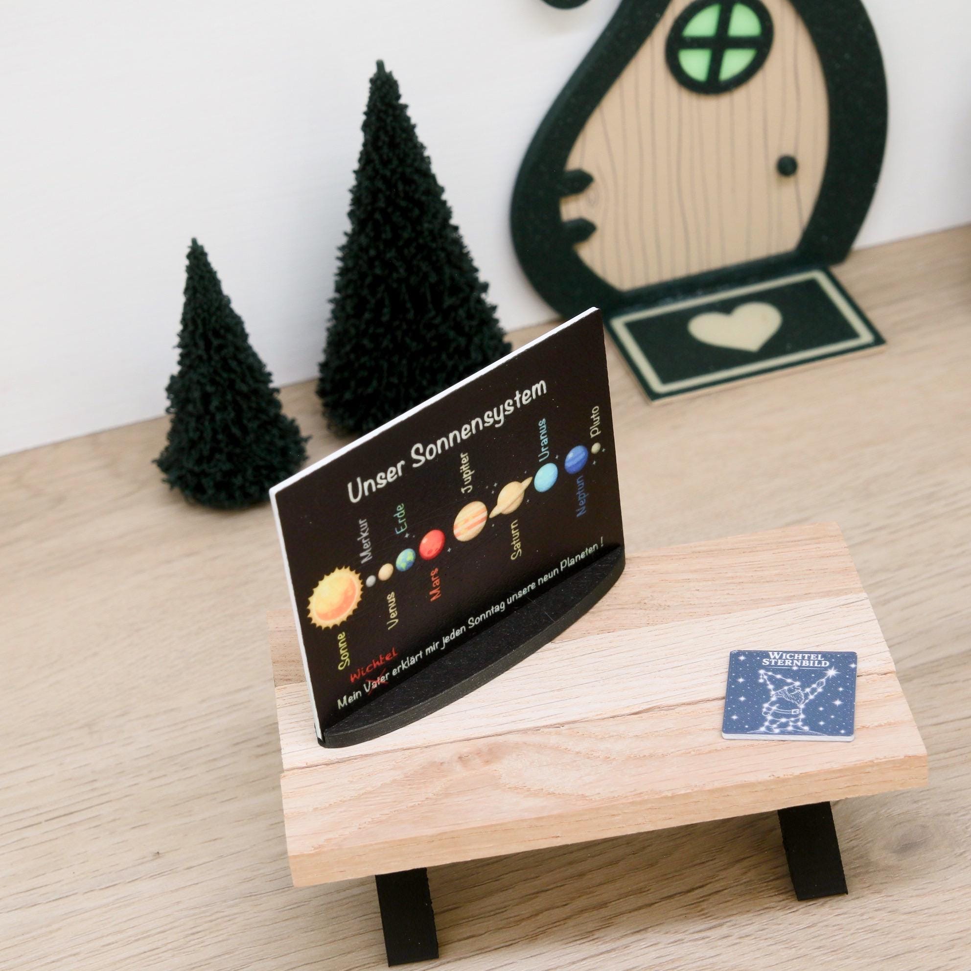 Wichtel Astronomie Set mit Teleskop | Sternengucker Wichtelzubehör | Sternbildkarte, Sonnensystem & Mini Sternwarte