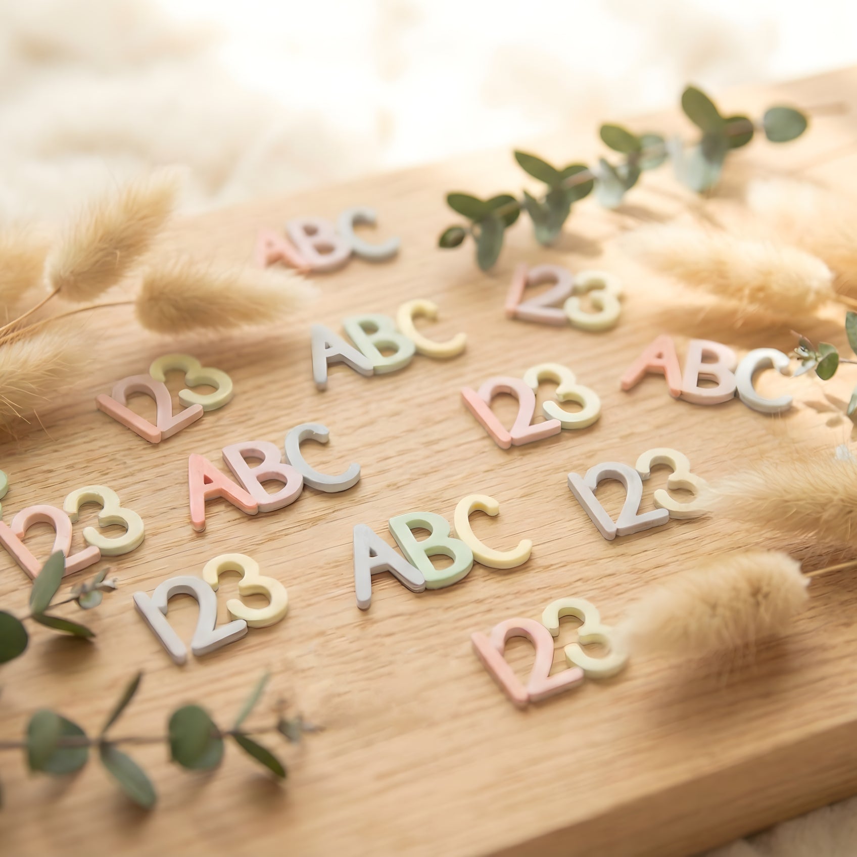 ABC-Streudeko und 123-Streudeko für den Schulanfang