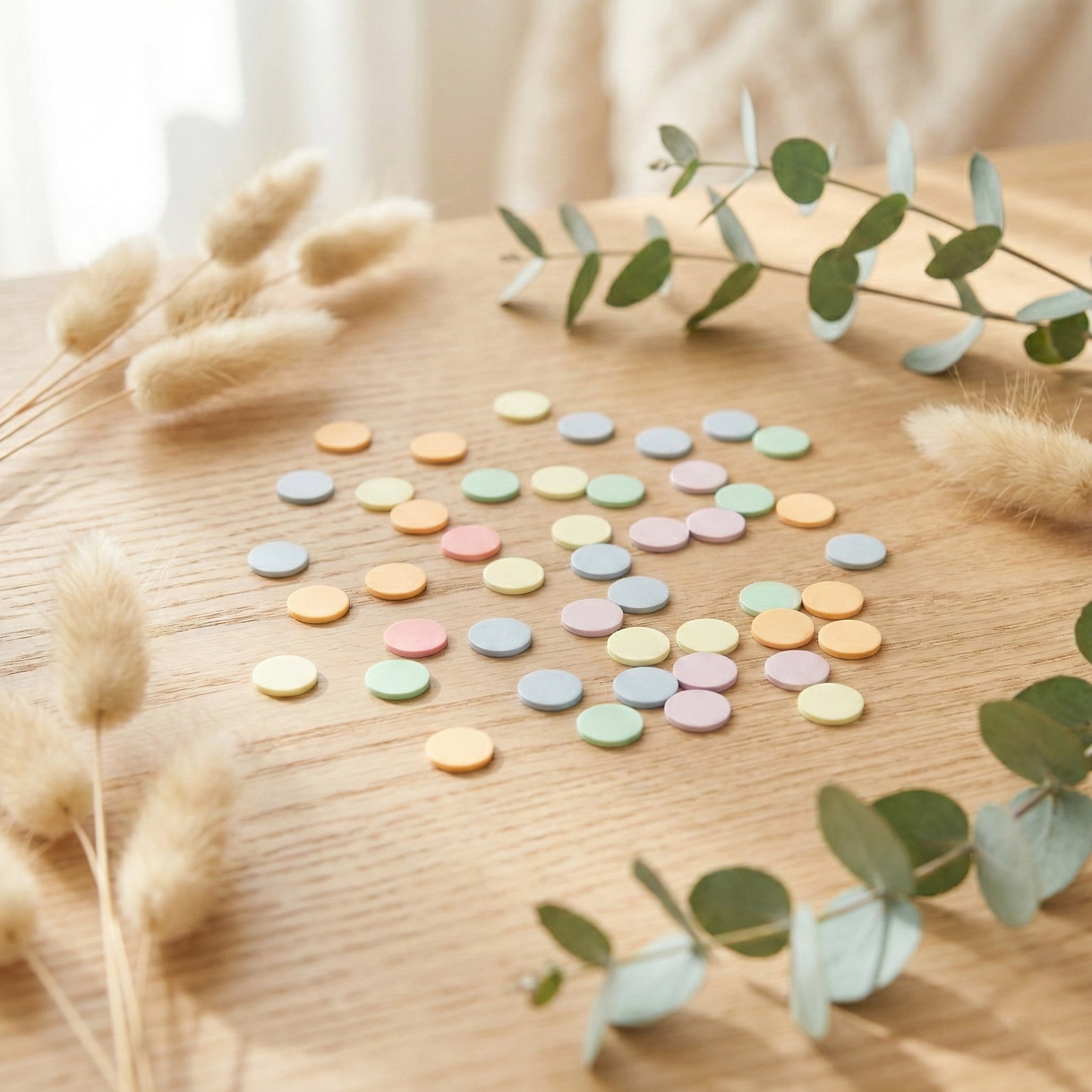 Bunte Streudeko aus PLA – Nachhaltige Deko für jede Feier