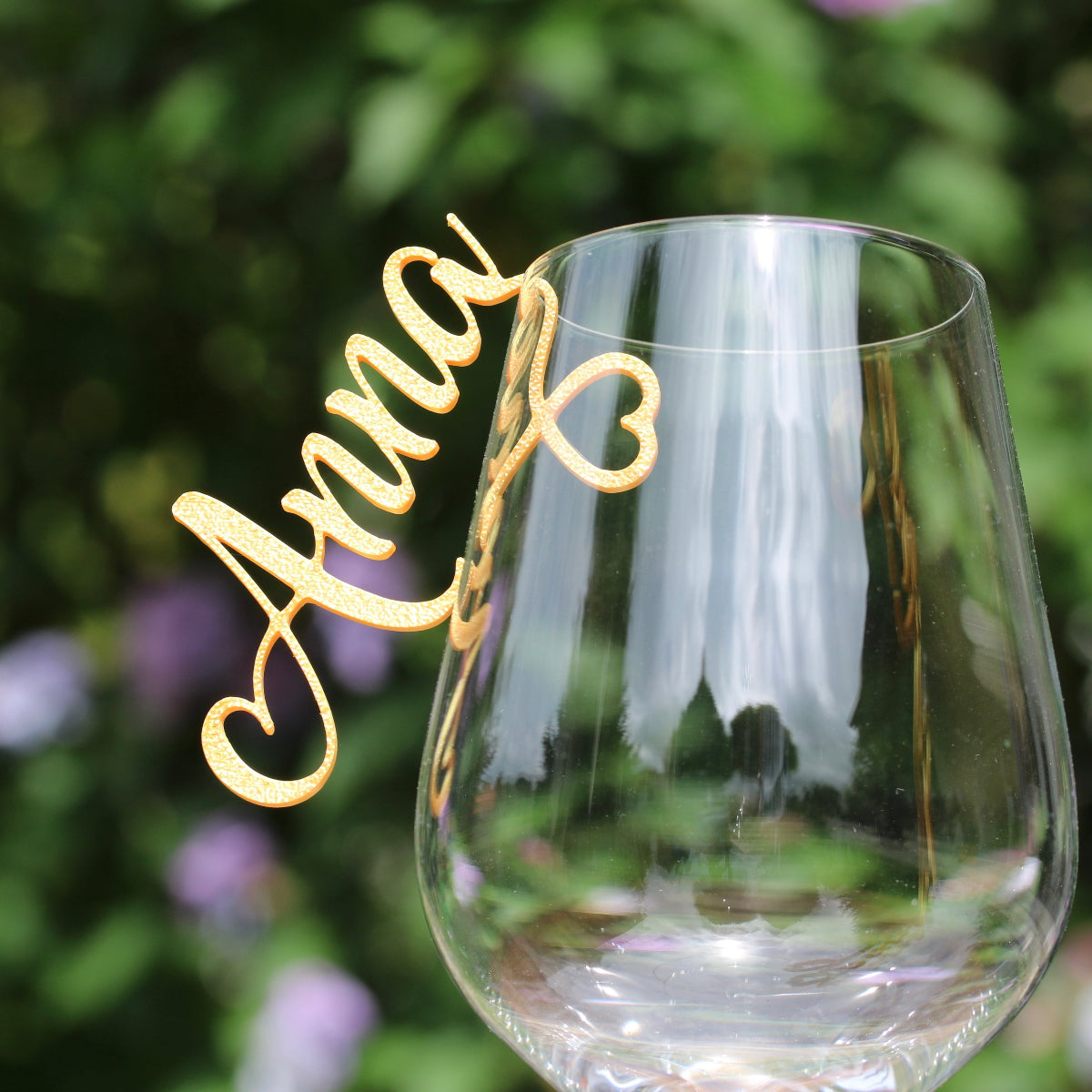 Namensschilder zum Einhängen ins Glas - Amarillo