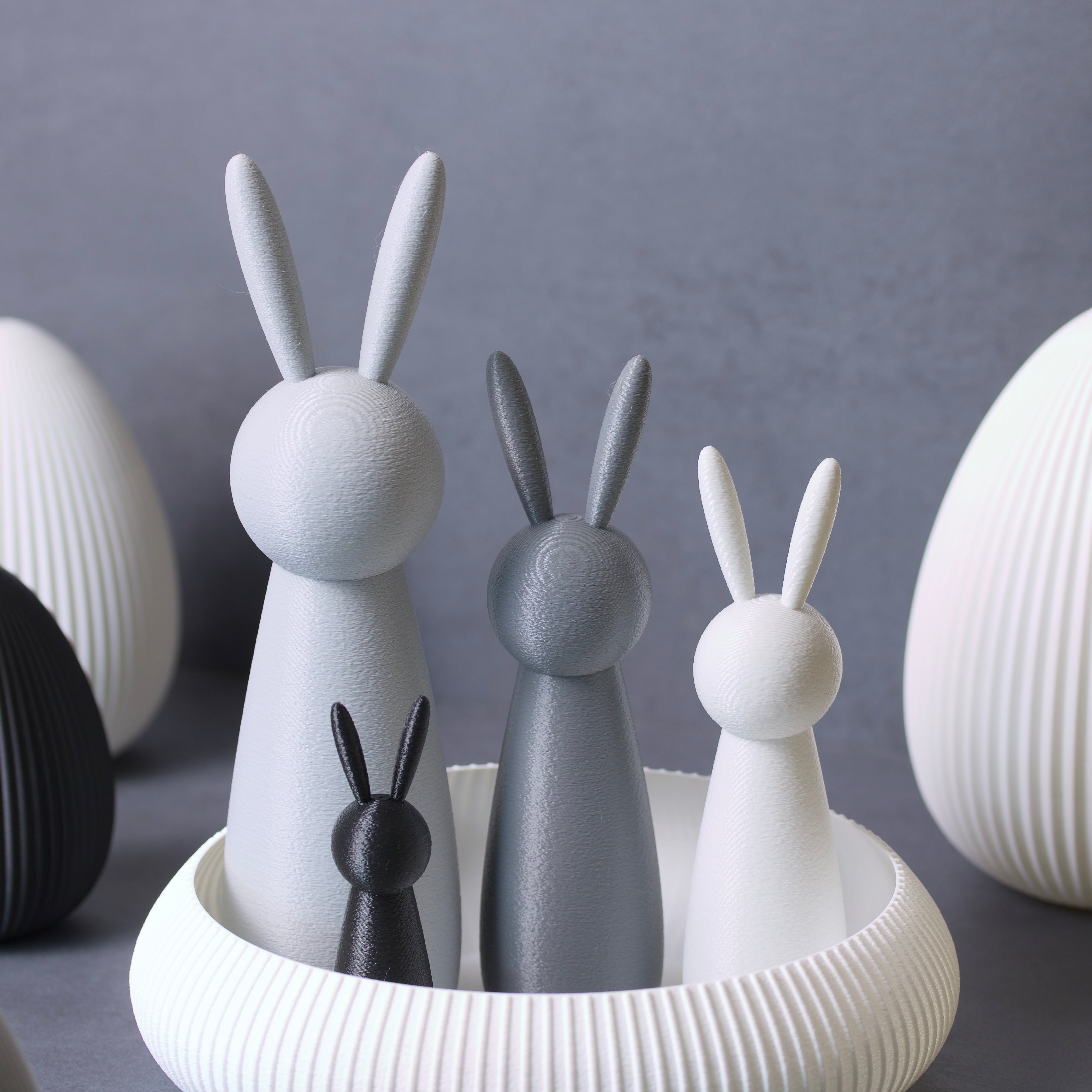 Schlichte Osterhasen-Deko  - Moderne Osterdeko für dein Zuhause