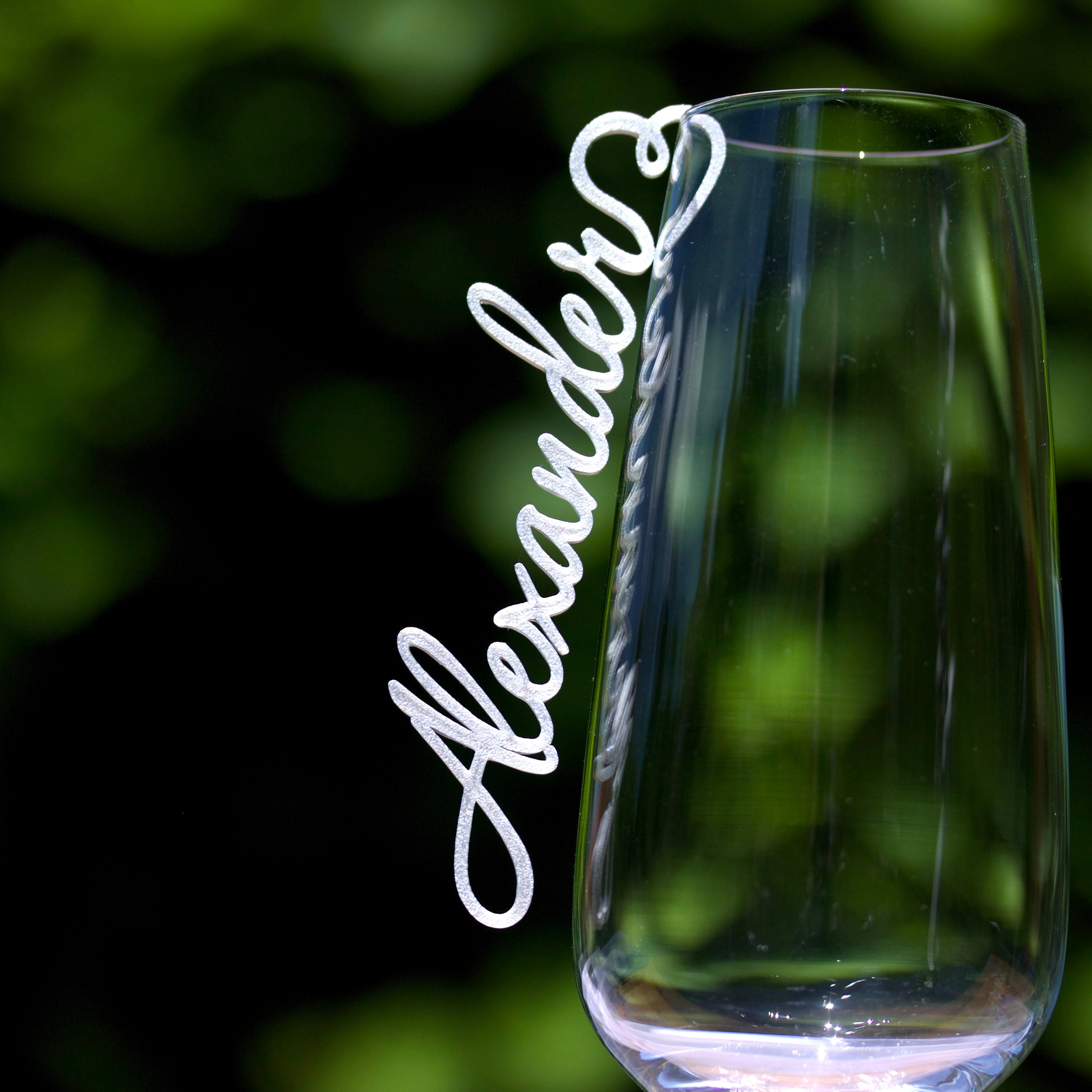Namensschilder zum Einhängen ins Glas - Corinthia