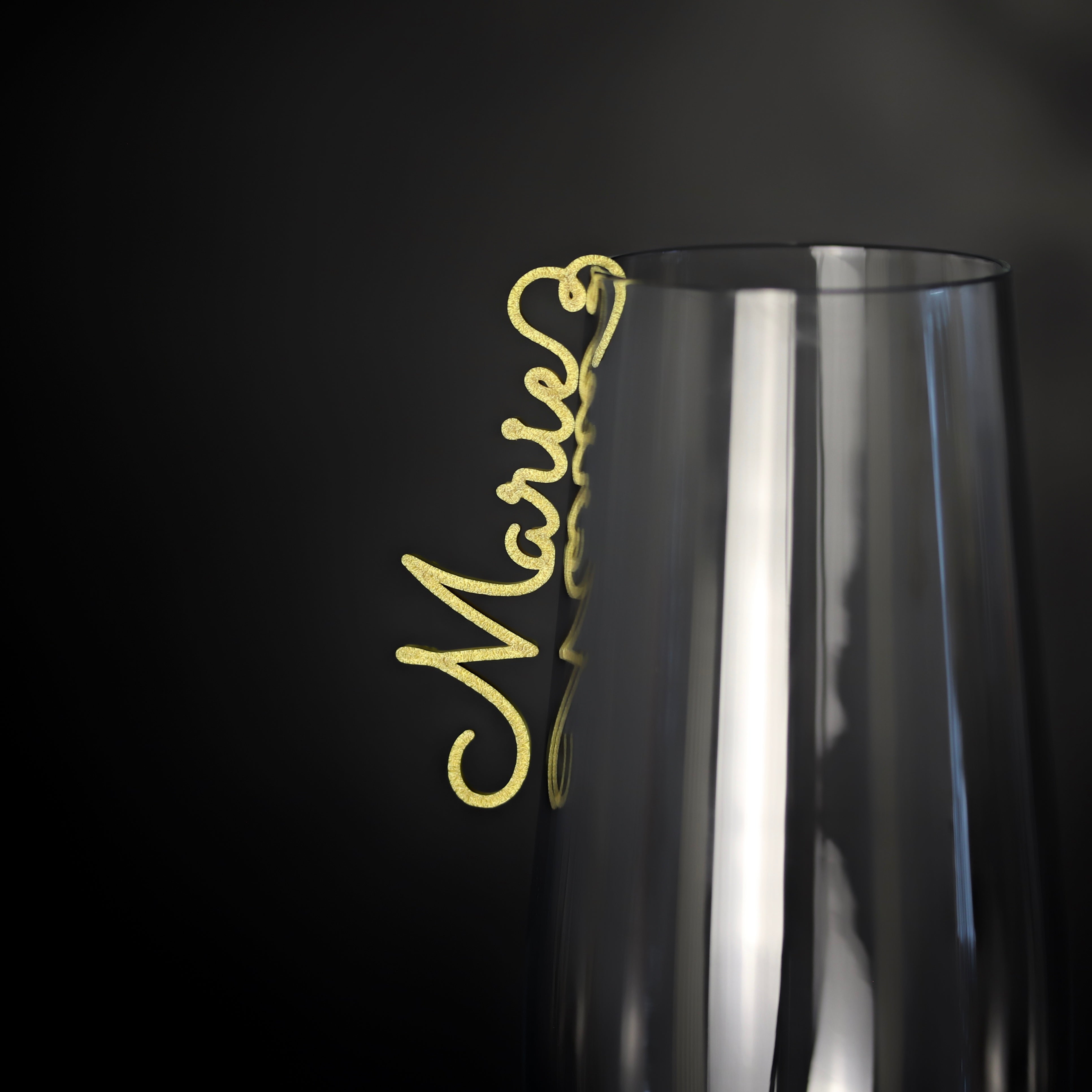 Musterbestellung - Namensschilder fürs Glas
