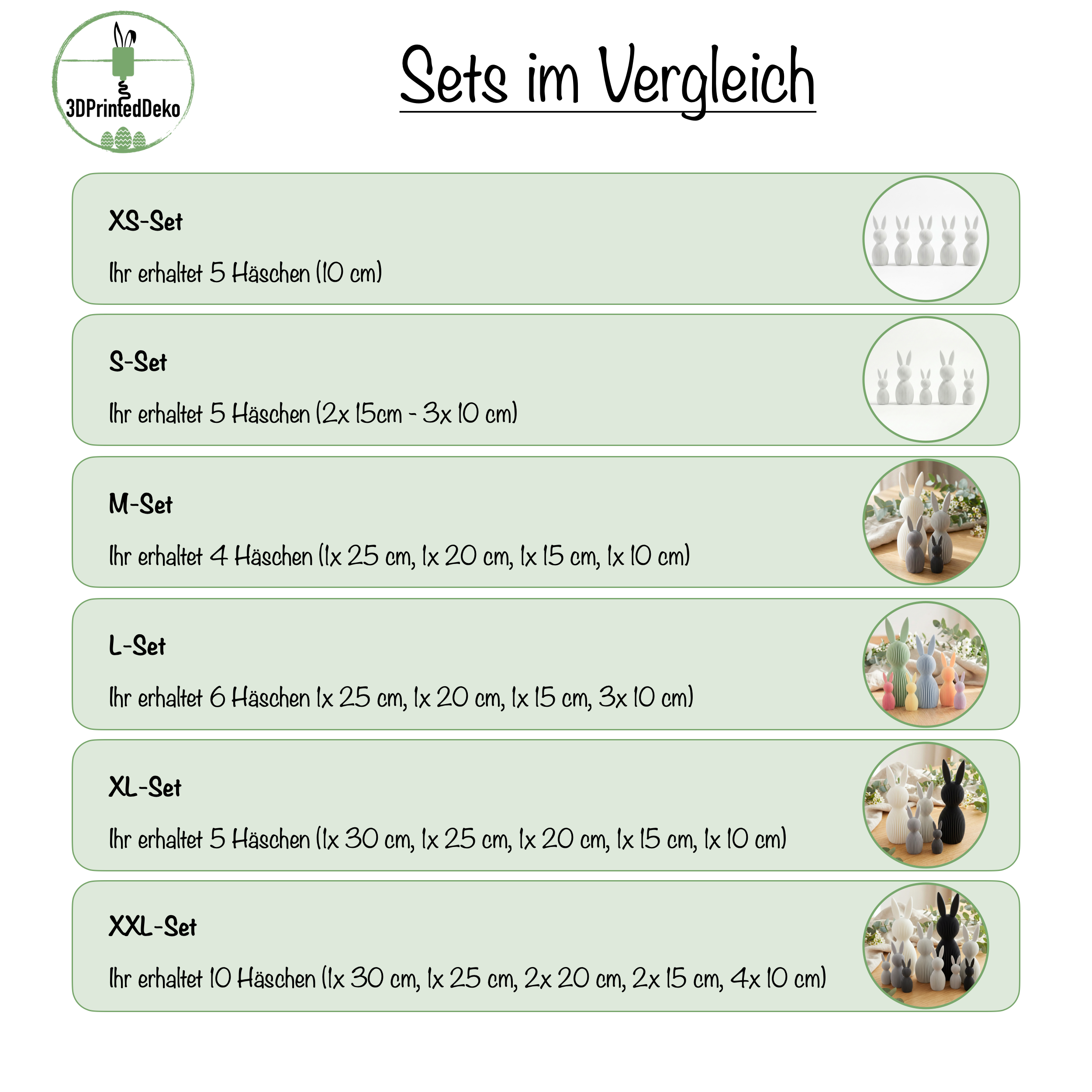Geriffelte Häschen-Deko