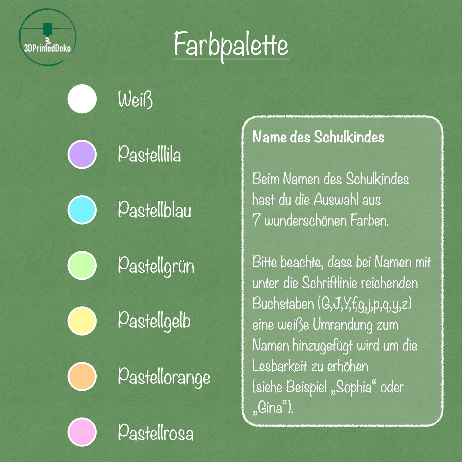 Caketopper - Schulkind 2025 in  Pastell-Regenbogenfarben