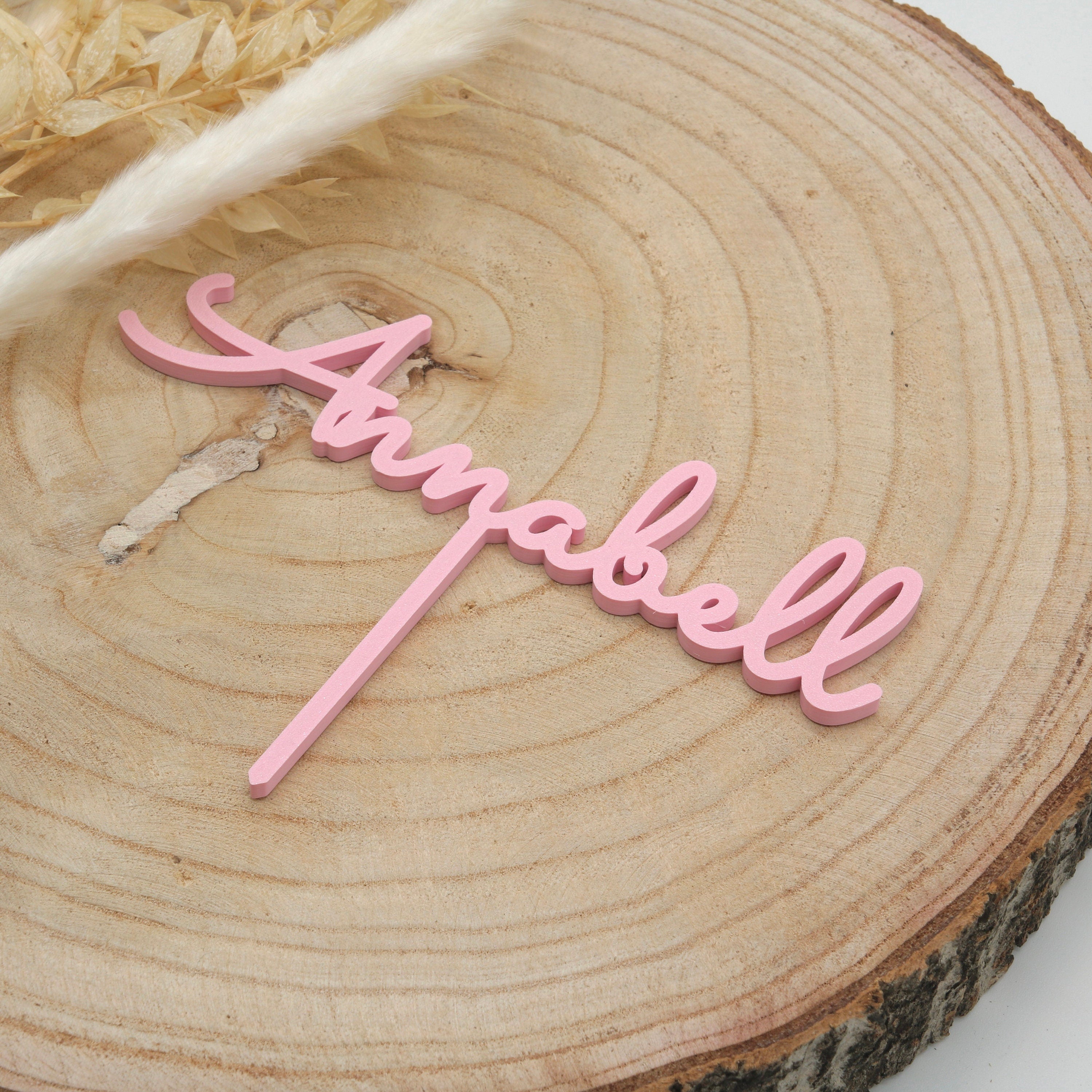 Cake Topper personalisiert mit Namen und Zahlen - viele Farben - Dekoration für den Kindergeburtstag - Cake Topper für Kuchen und Torte