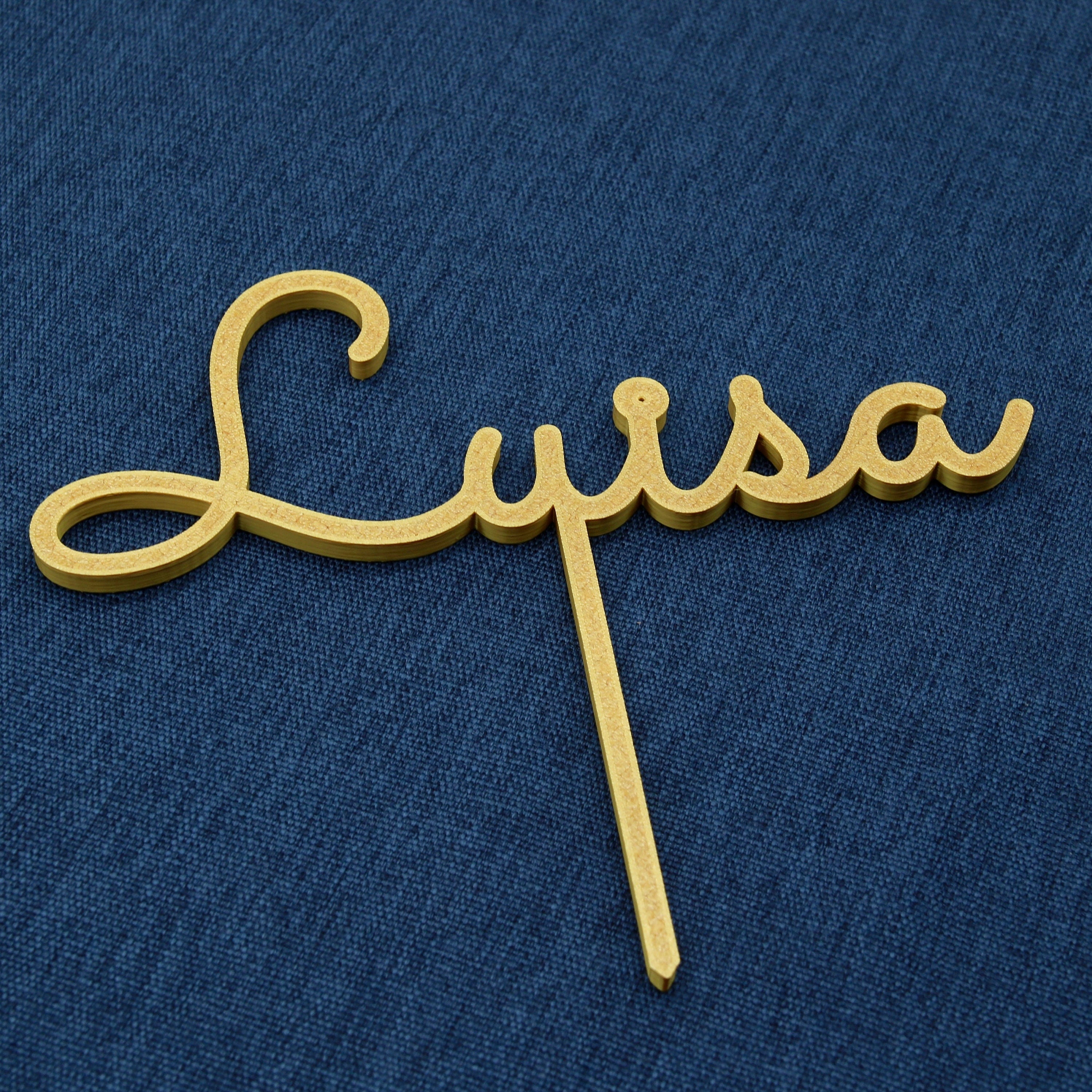 Cake Topper personalisiert mit Namen und Zahlen - viele Farben - Dekoration für den Kindergeburtstag - Cake Topper für Kuchen und Torte