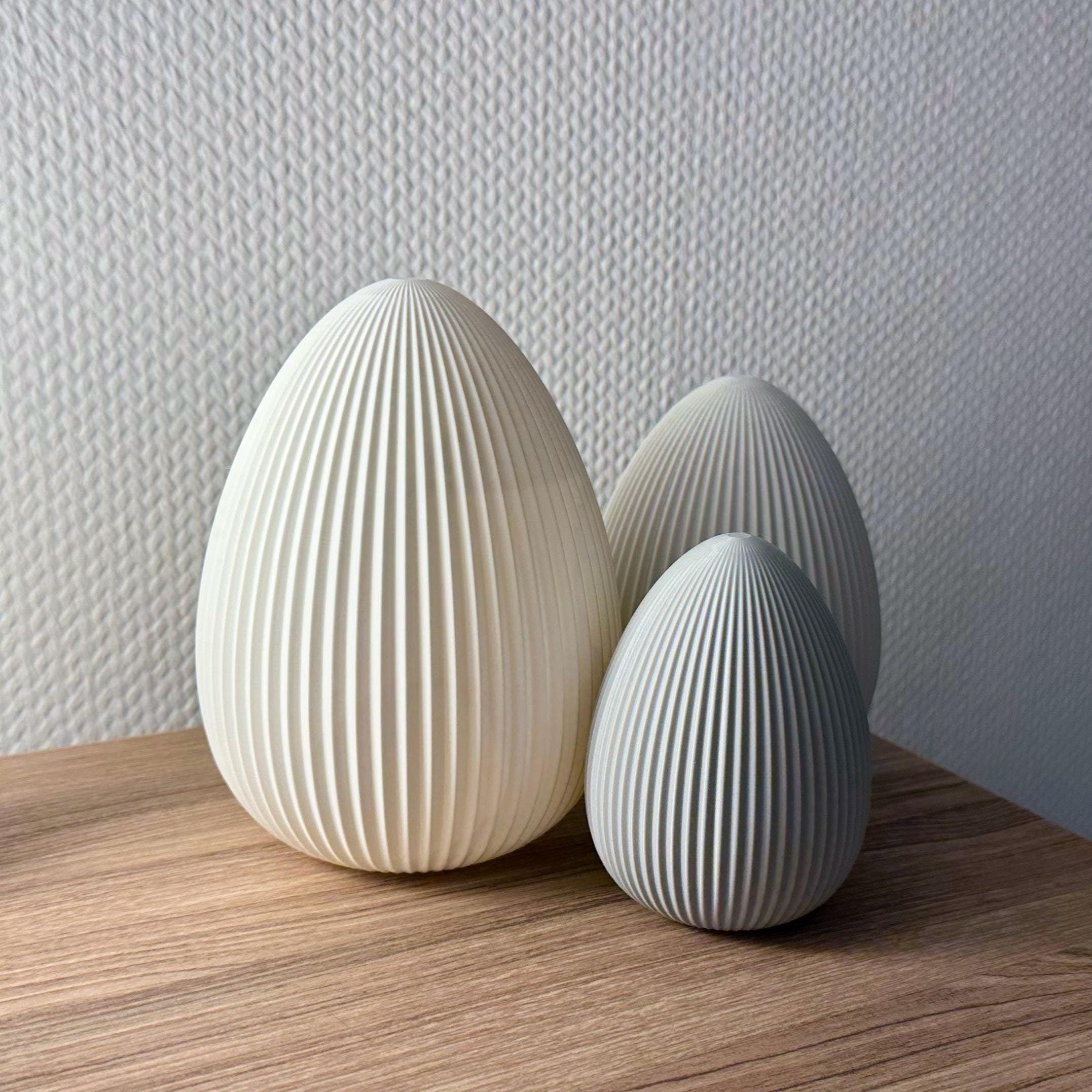 Geriffelte Ostereier - Moderne Osterdeko für dein Zuhause