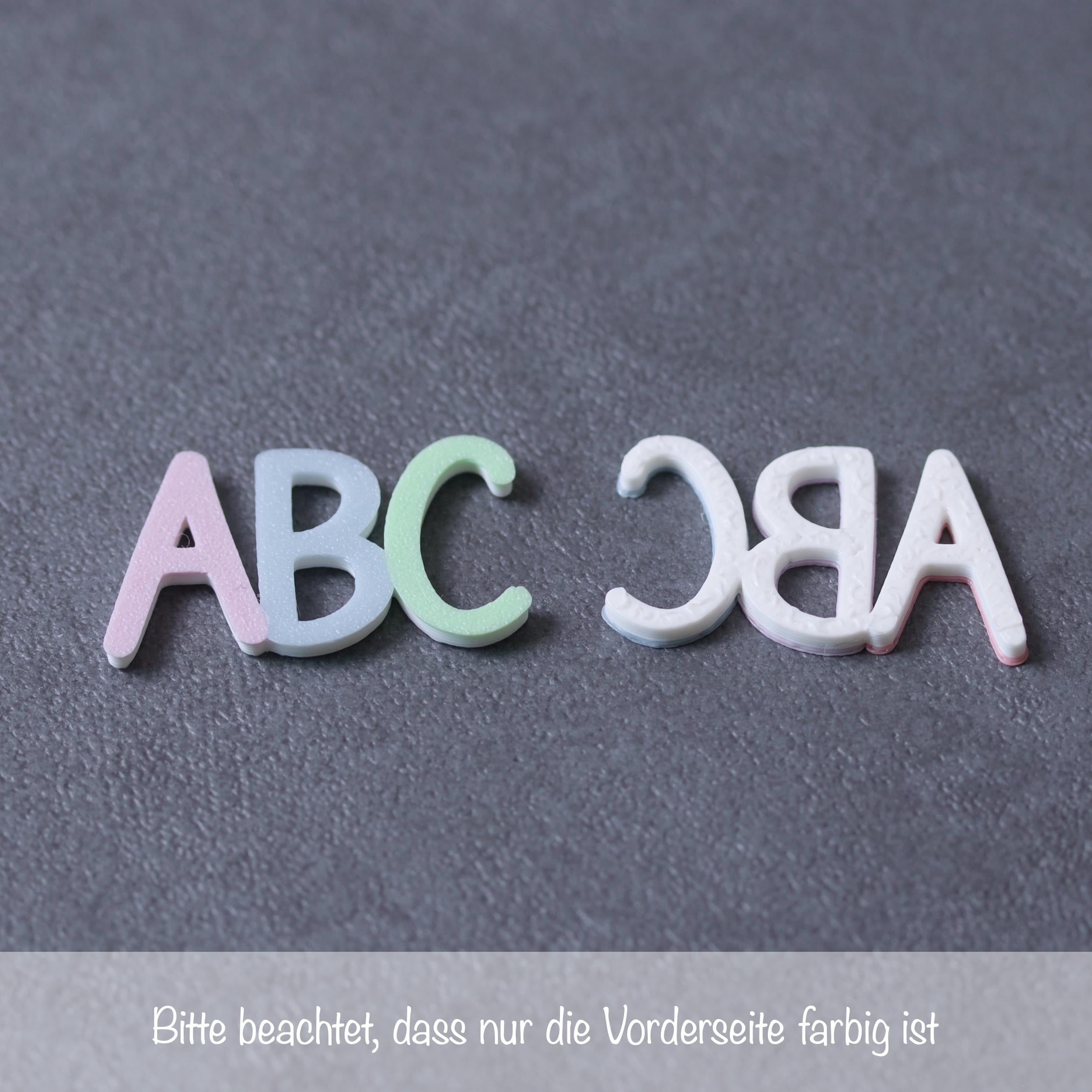 ABC-Streudeko und 123-Streudeko für den Schulanfang in Regenbogen-Farben - Buchstaben Streudeko ABC und 123