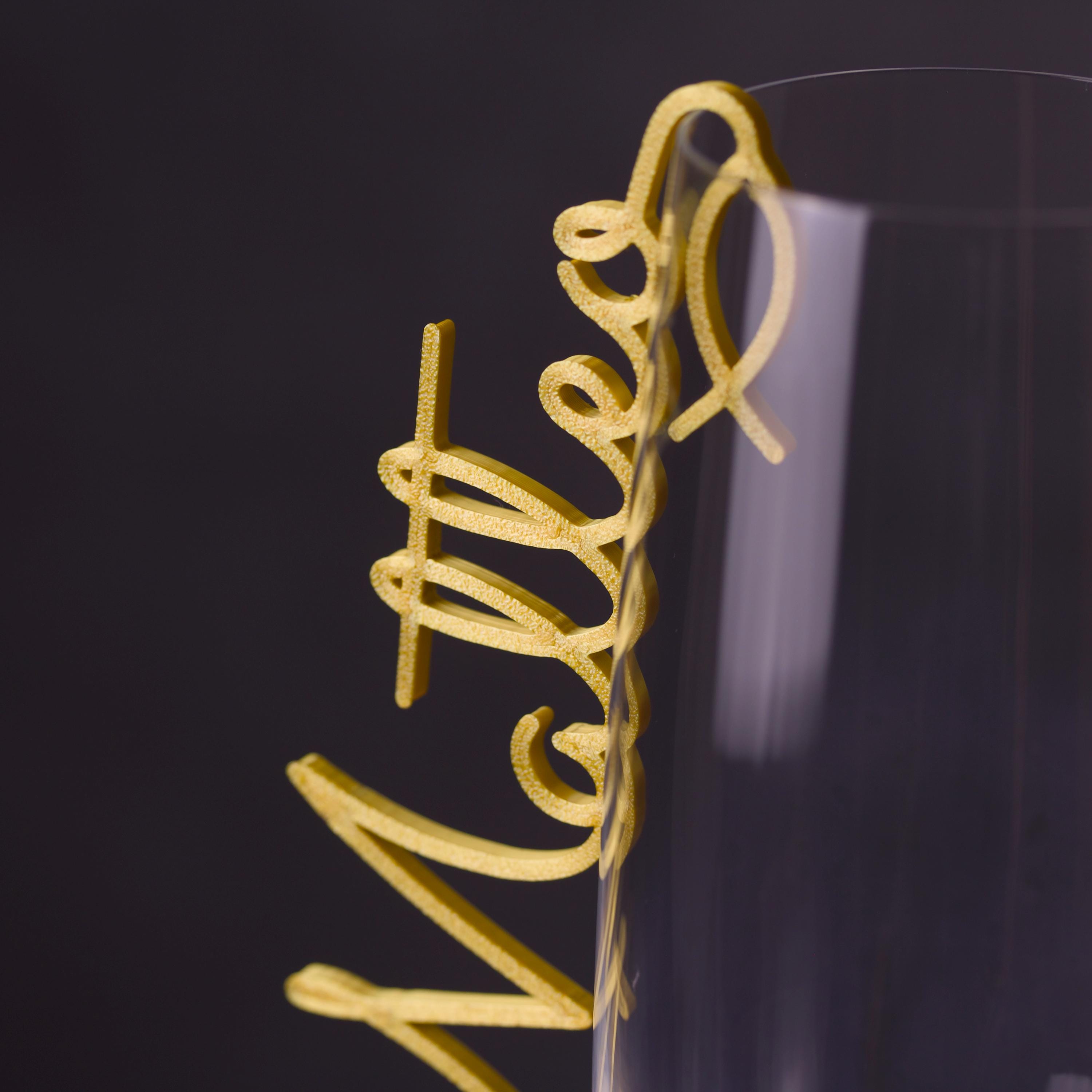 Namensschilder zum Einhängen ins Glas - Sacramento Ichthys