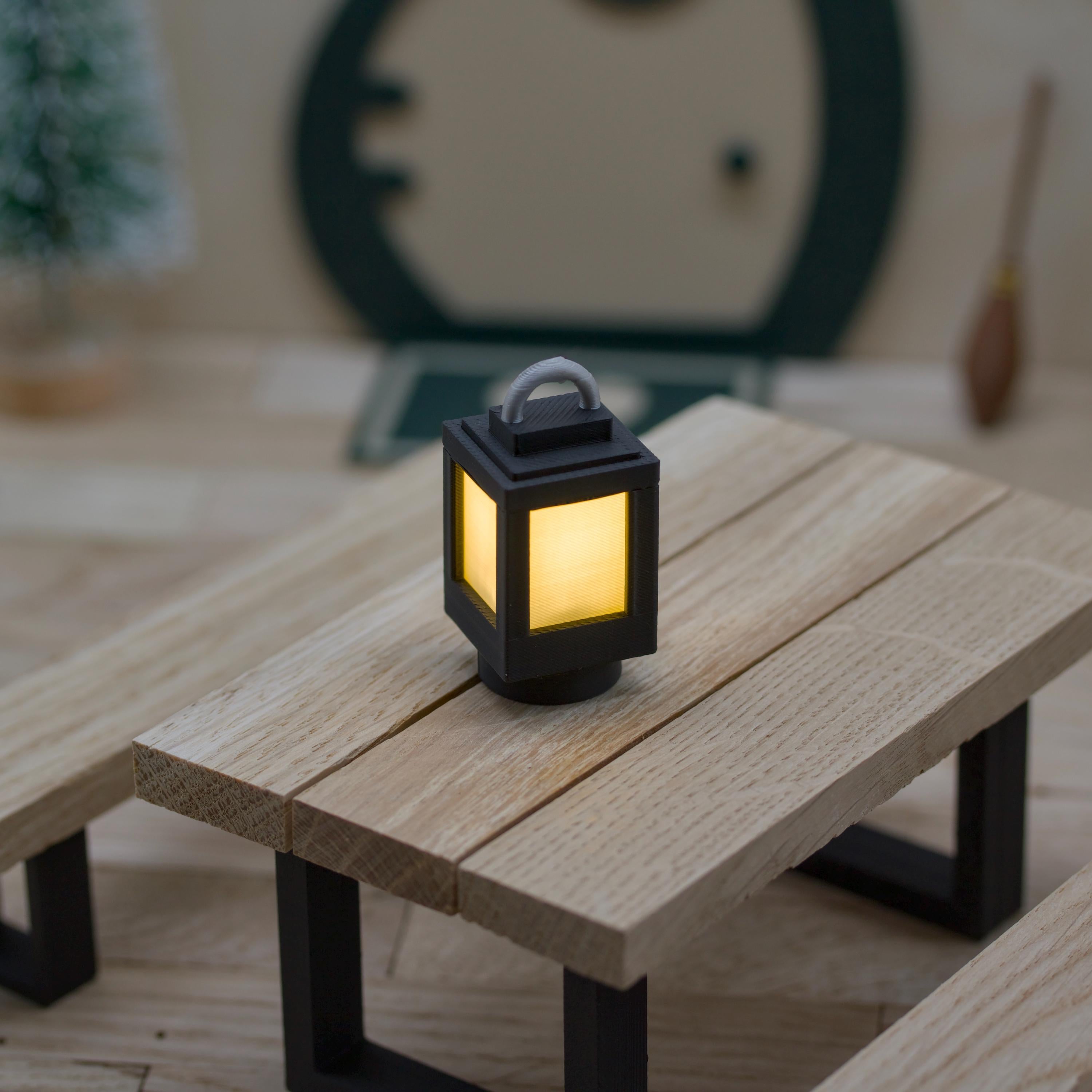 Wichtel-Laterne mit LED | Mini Laterne | Zubehör für Wichteltür & Wichtelzeit