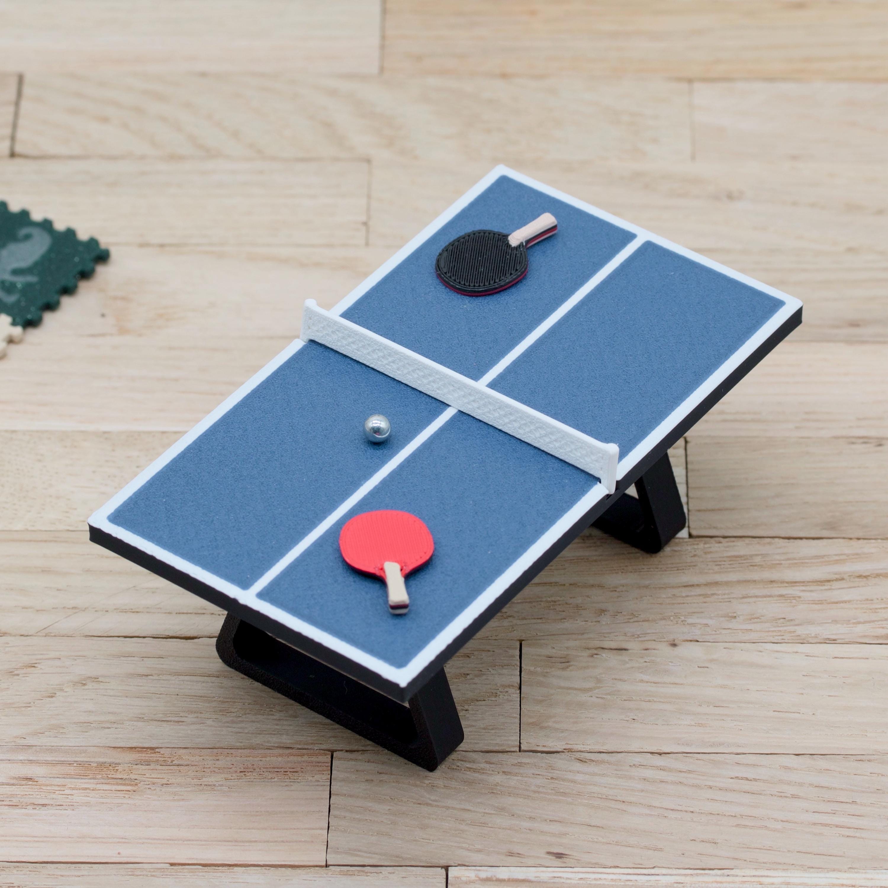 Wichtel Tischtennisplatte | Mini Tischtennisset mit Schlägern & Ball | Zubehör für Wichteltür