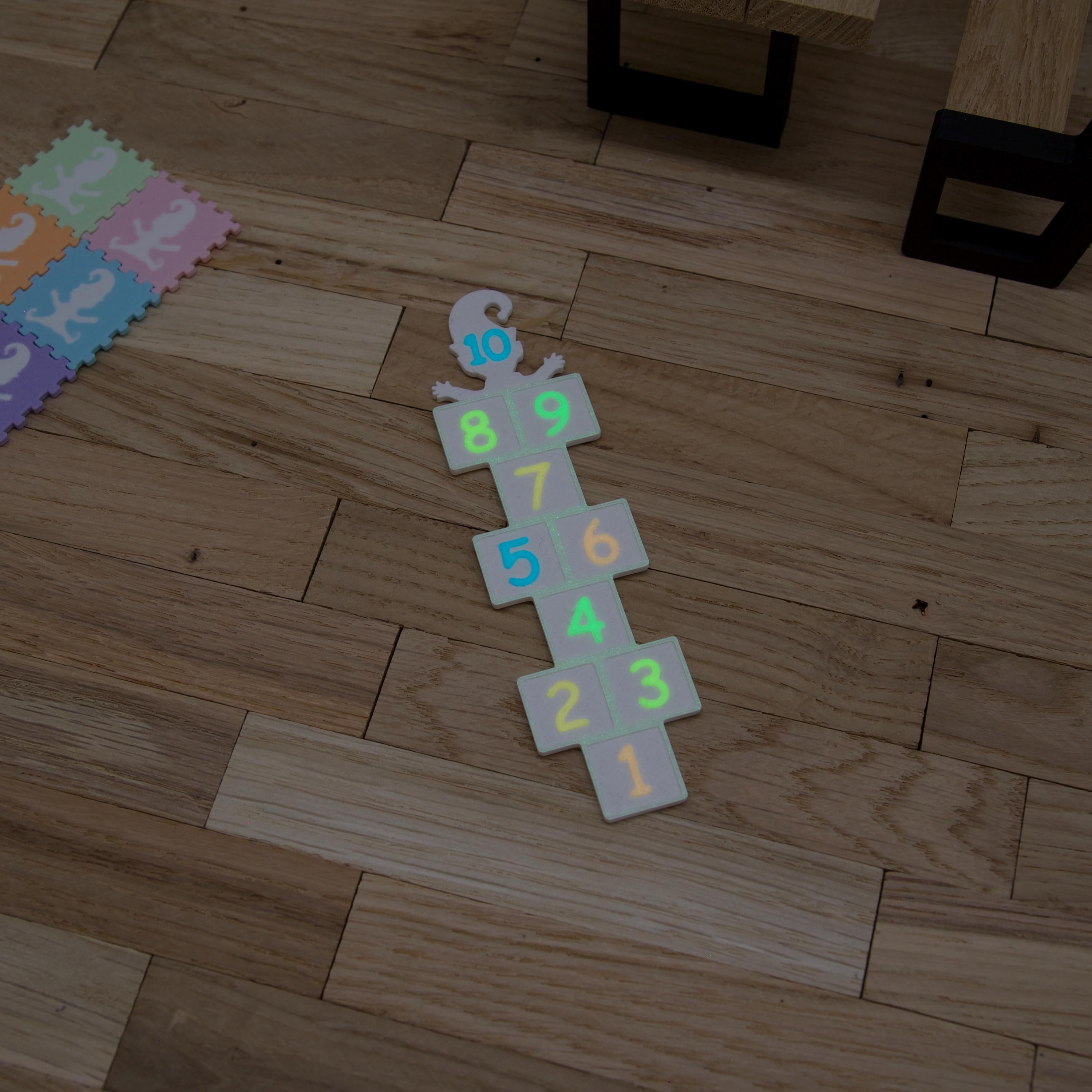 Wichtel Himmel & Hölle Spiel | Mini Hüpfspiel für Wichtel | mit Wichtel-Silhouette | in Pastell oder Glow-in-the-Dark | Zubehör Wichteltür