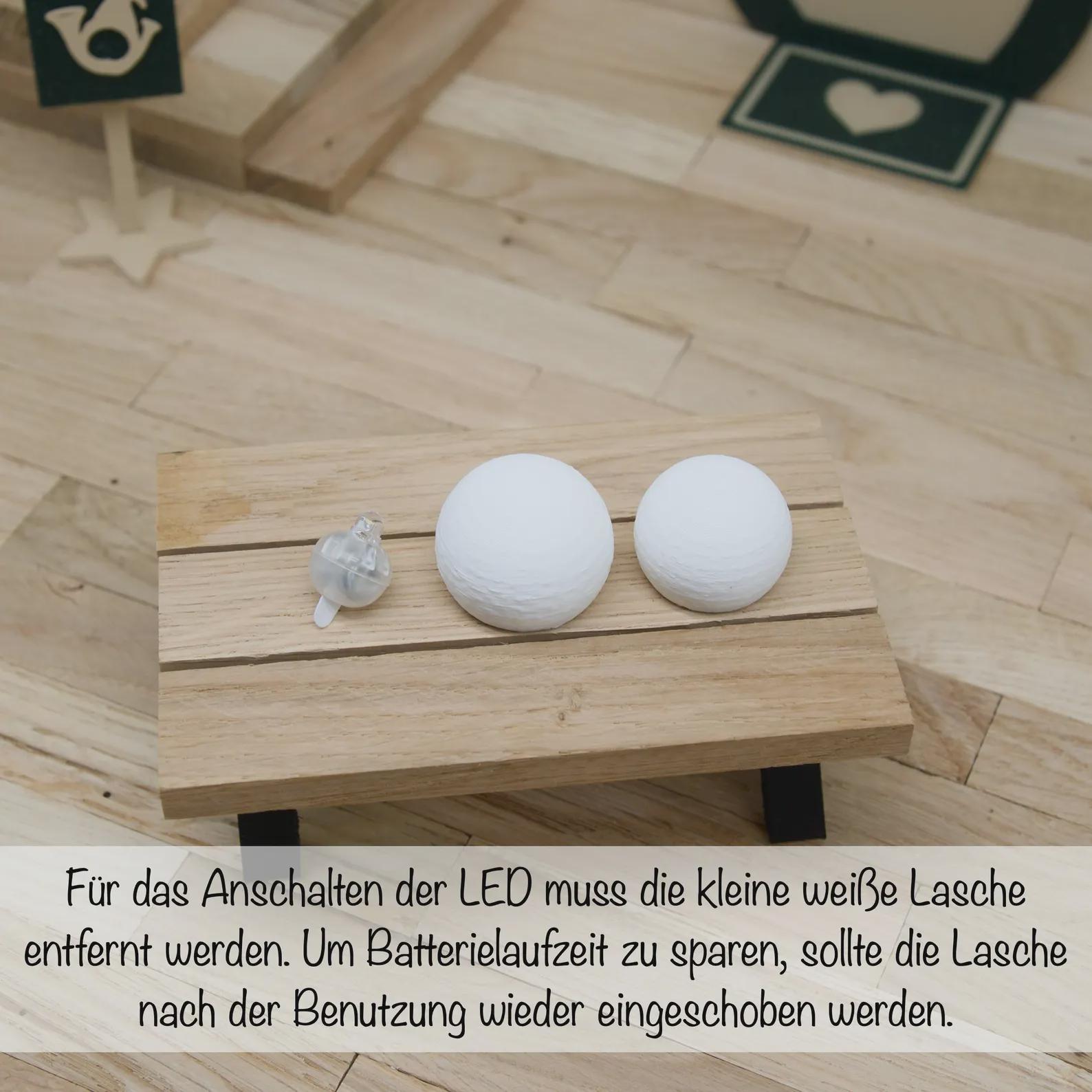 Wichtel Lichtzauber Set – Leuchtkugel, Stern & Baum – Mini LED Deko – Wichtel Weihnachtslicht – Wichtel Zubehör mit Ballonlicht