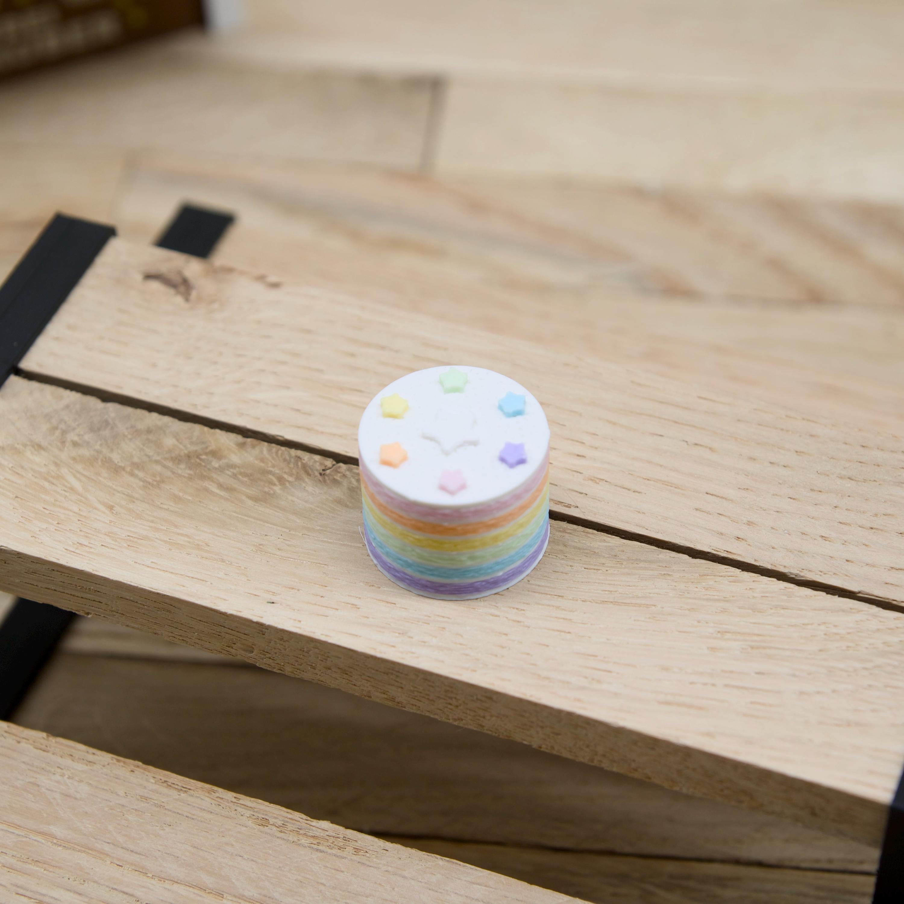 Wichtels Mehlzauber-Set | Regenbogentorte + Cupcakes + Engelsaugen | Miniatur Gebäck Set | Wichtel Essen Deko | Wichtelküche