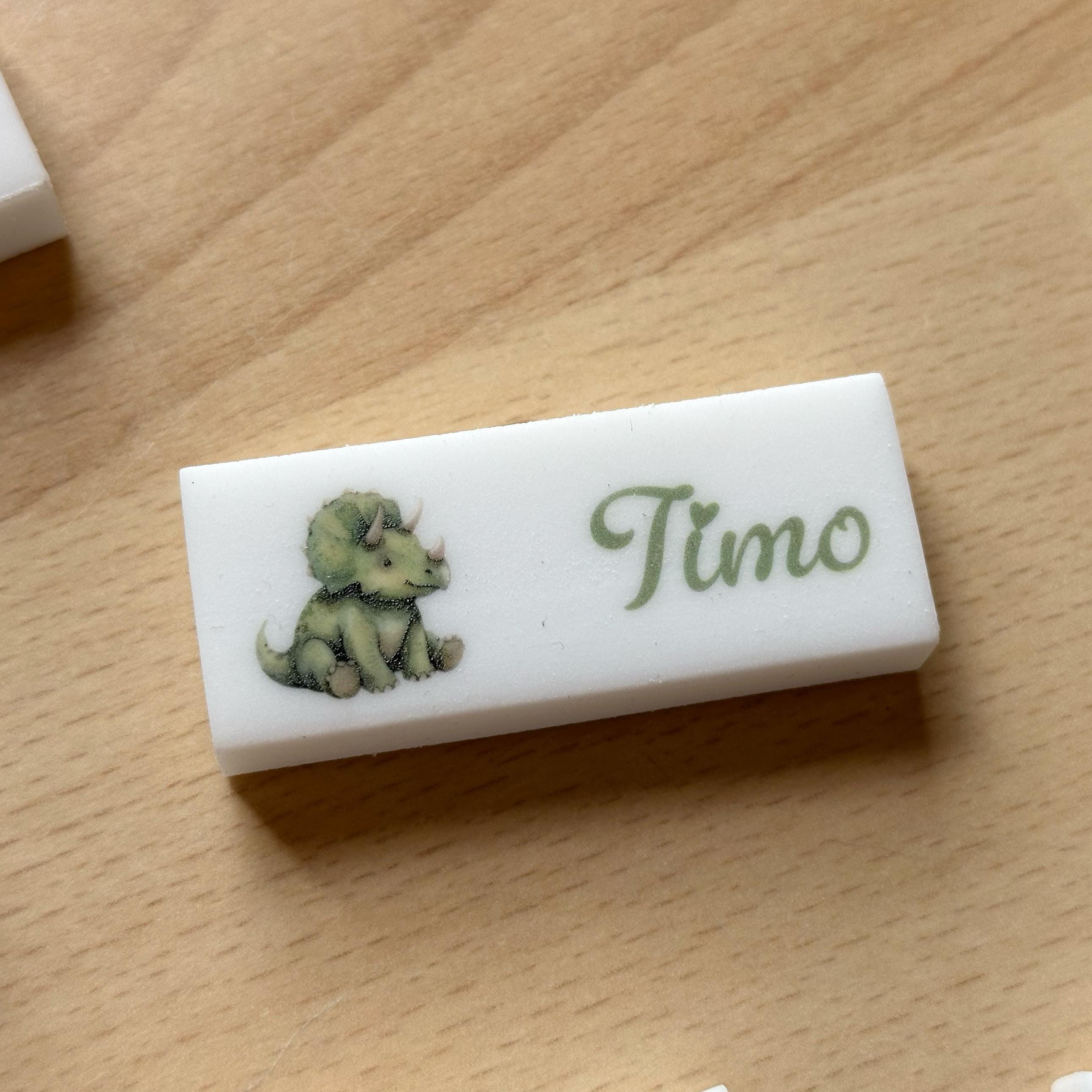 Personalisierter Radiergummi mit Namen & Motiv – Geschenk zur Einschulung, Schulanfang, Schultüte, Schule