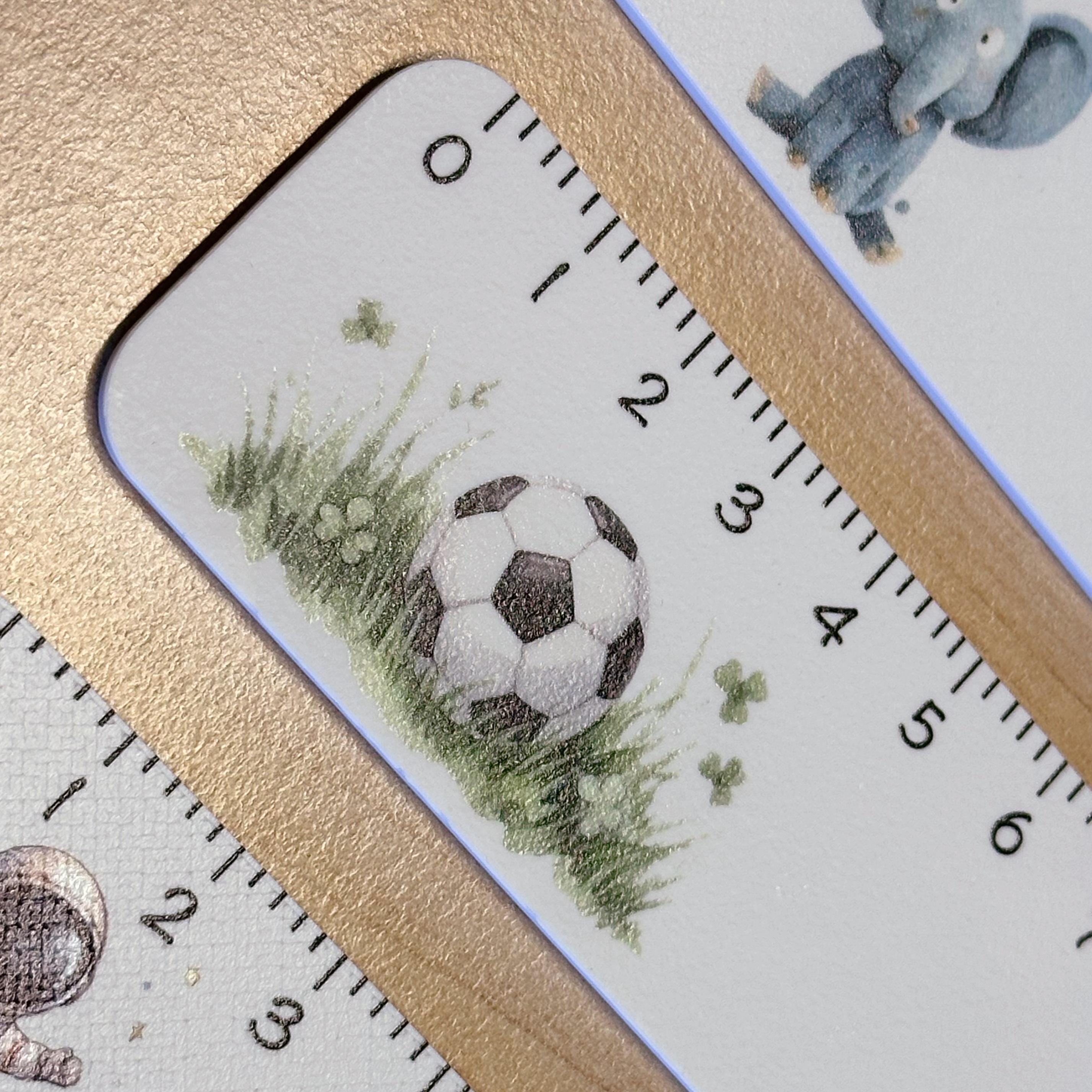 Personalisiertes Leselineal für Kinder mit Wunschname und Motiv für den Schulanfang