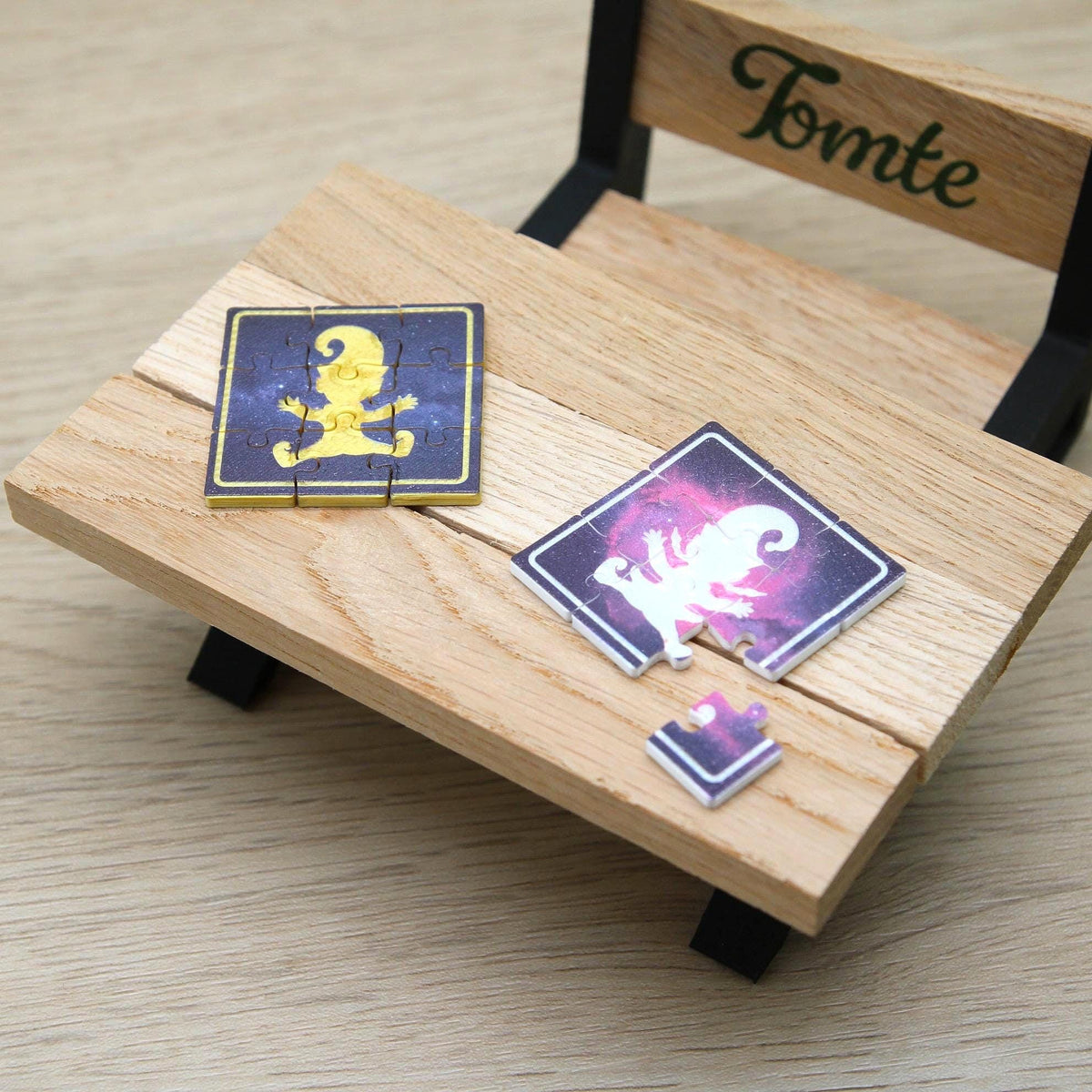 Wichtel Puzzle | Mini Puzzle für die Wichteltür | Wichtelzubehör Weihnachten | 9 Teile | 4 Motive